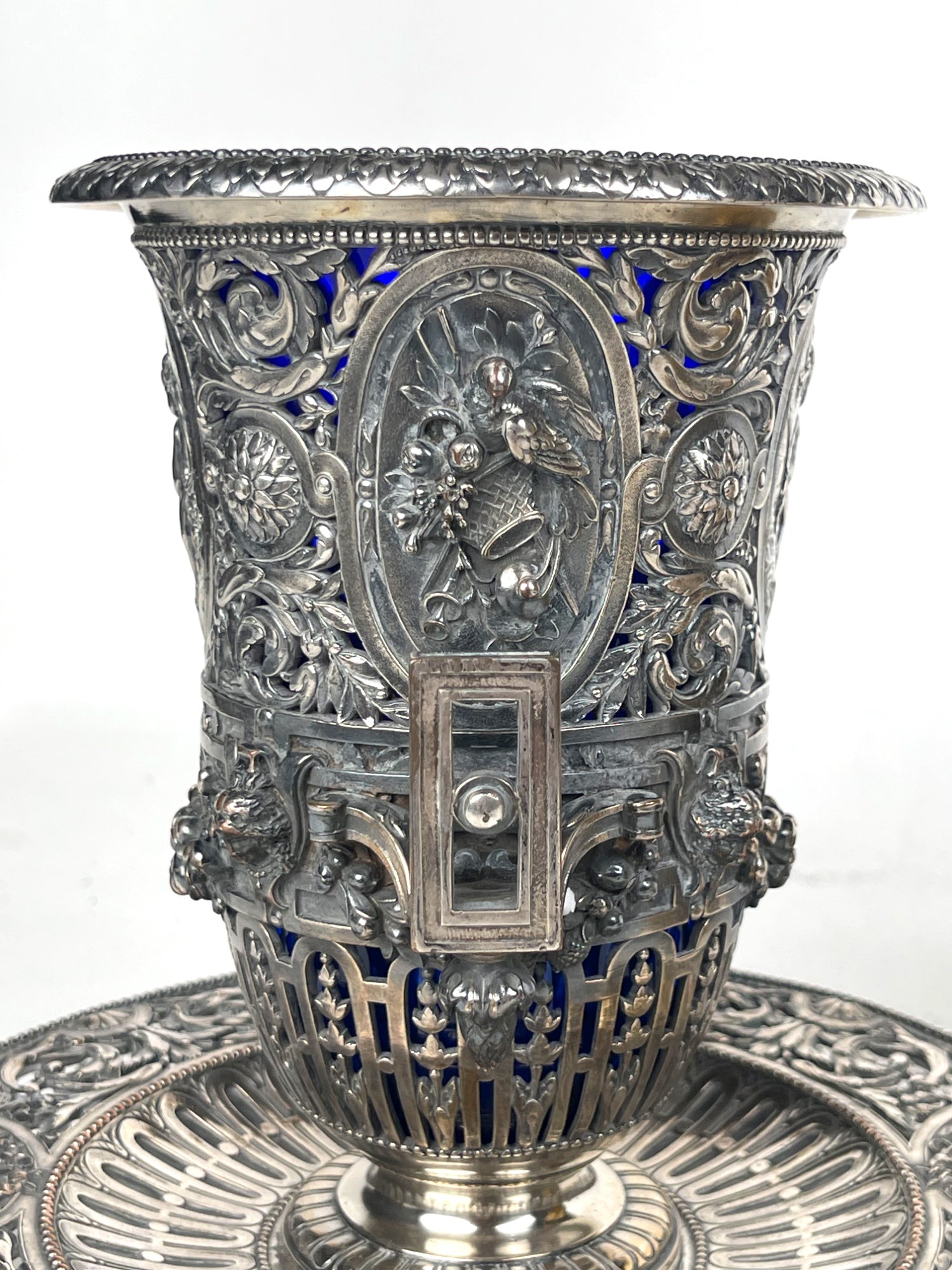 A Pair of 19th Century French Barbedienne Gilt & Silvered Vases