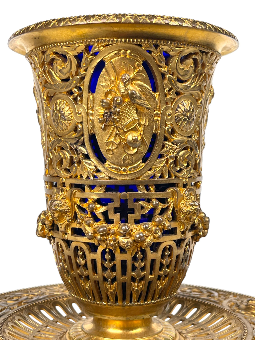 A Pair of 19th Century French Barbedienne Gilt & Silvered Vases