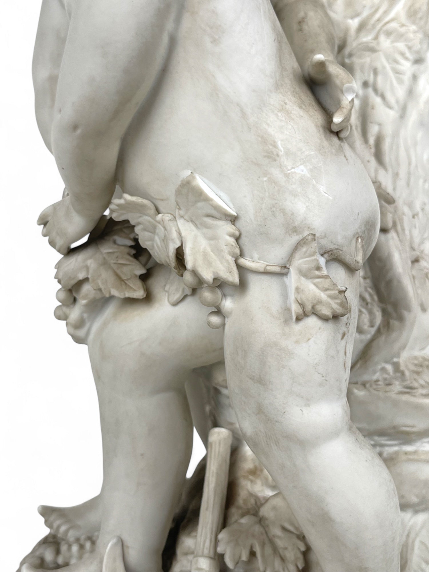 A 19th Century French Biscuit Sculpture of Cupids