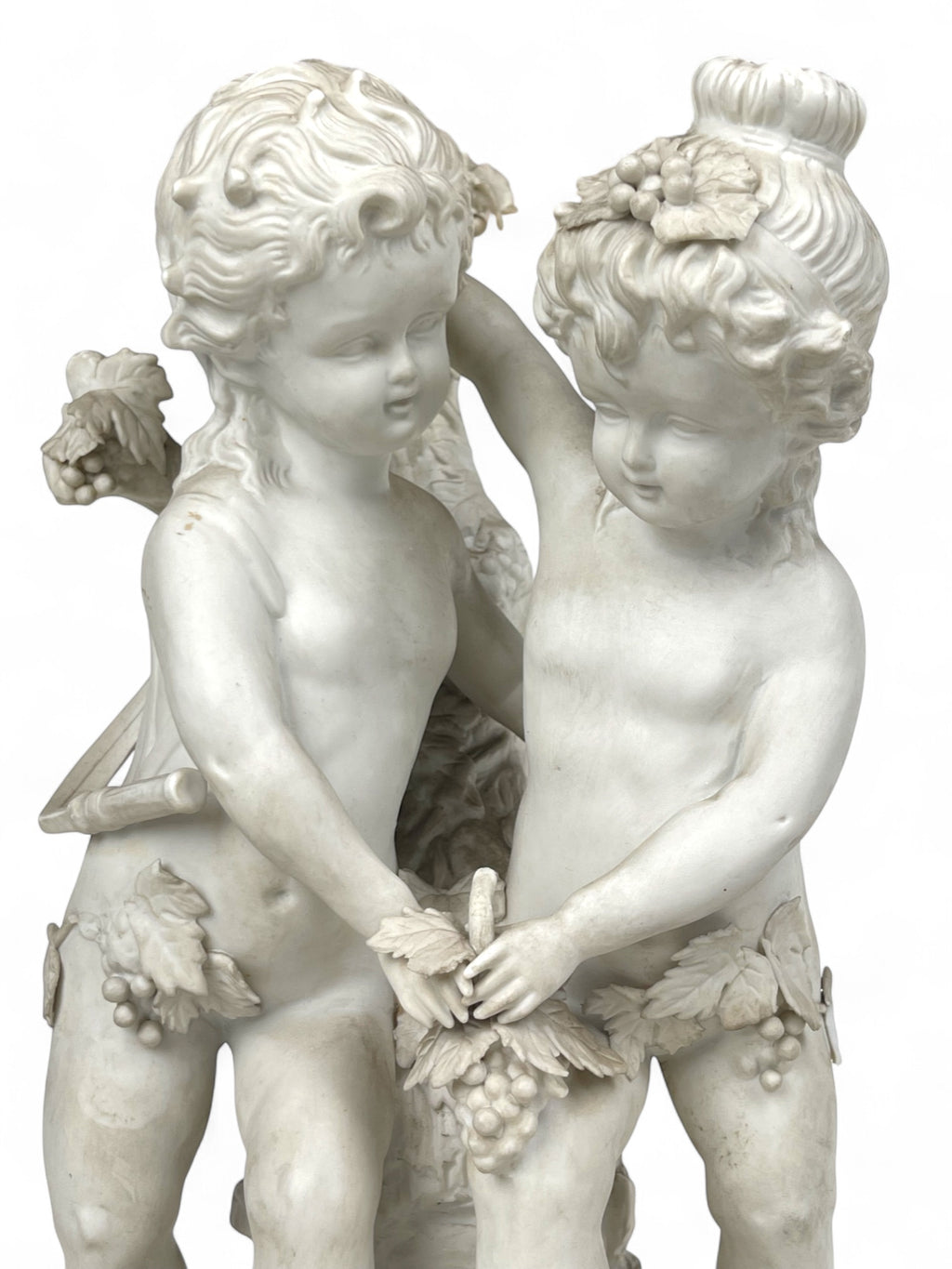 A 19th Century French Biscuit Sculpture of Cupids