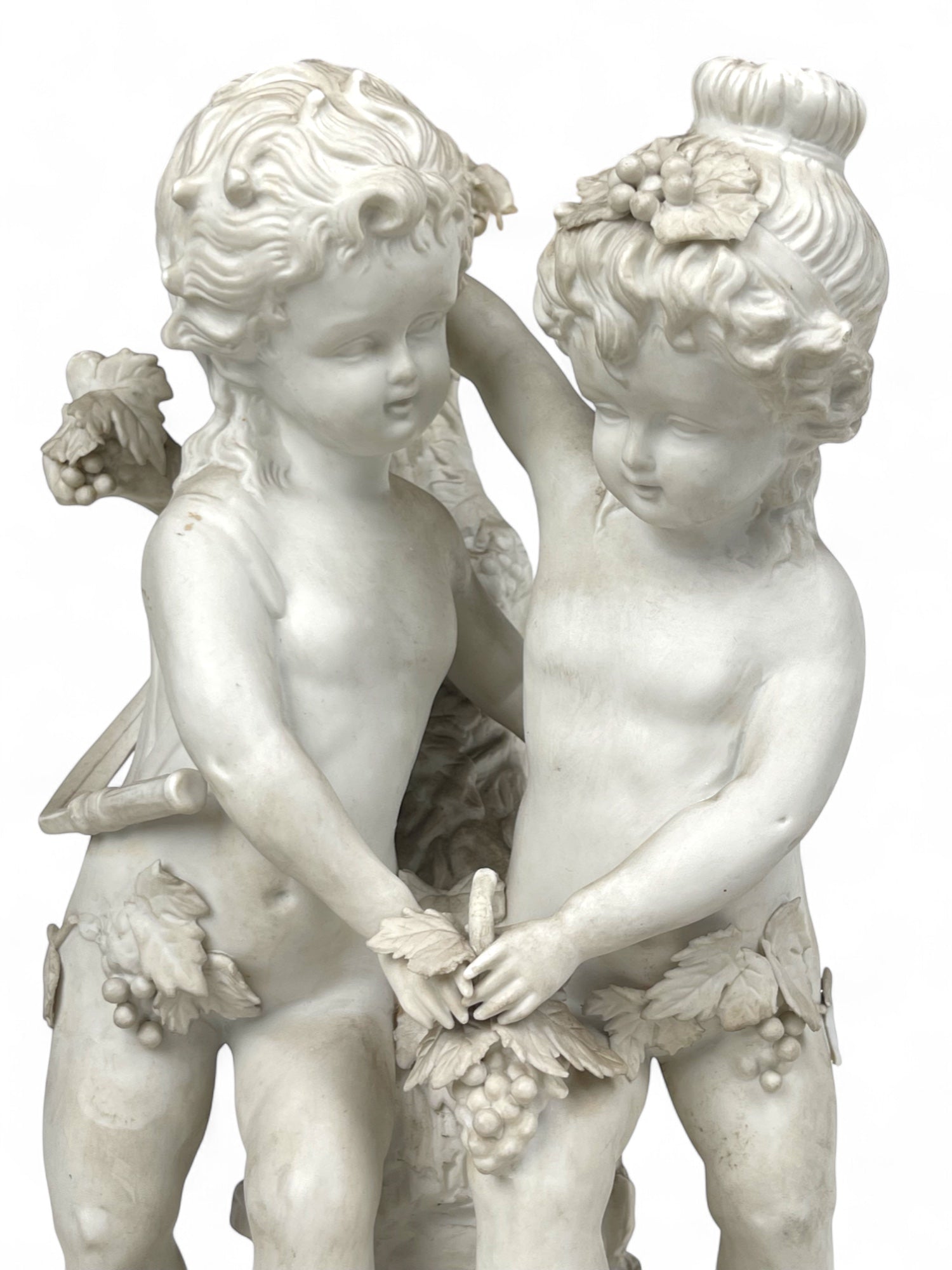 A 19th Century French Biscuit Sculpture of Cupids