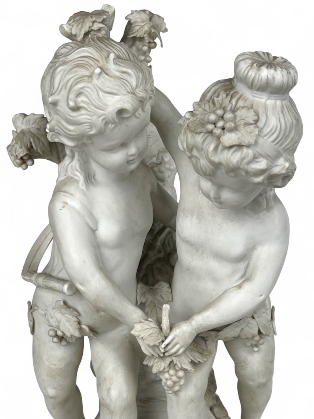 A 19th Century French Biscuit Sculpture of Cupids