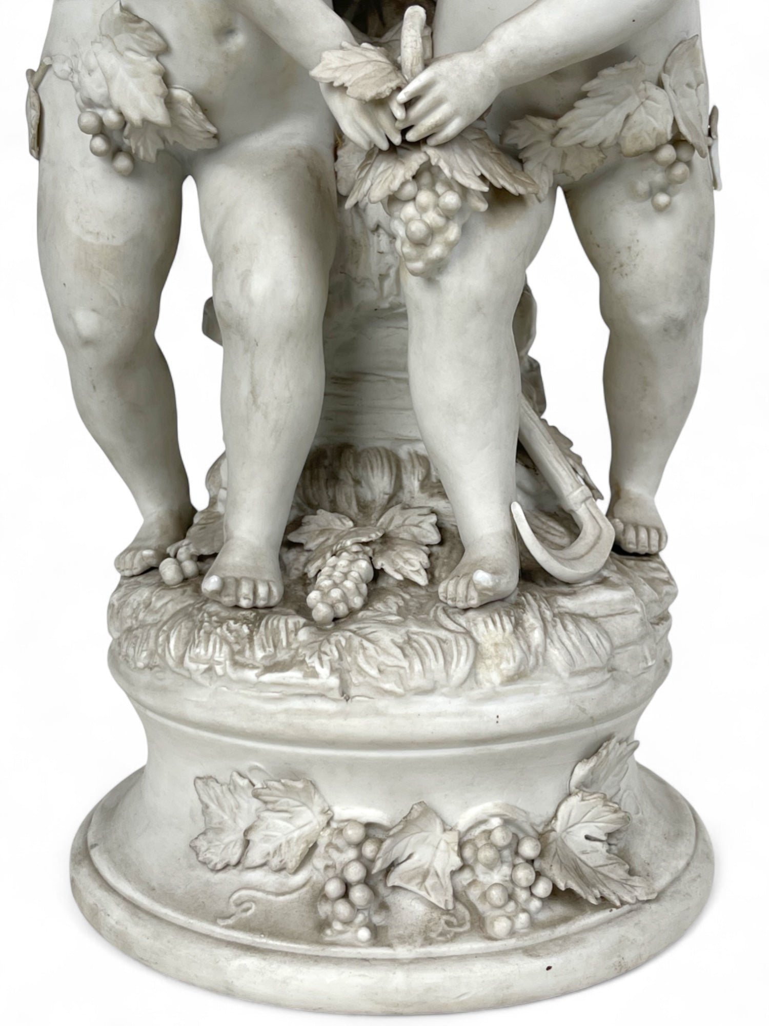 A 19th Century French Biscuit Sculpture of Cupids