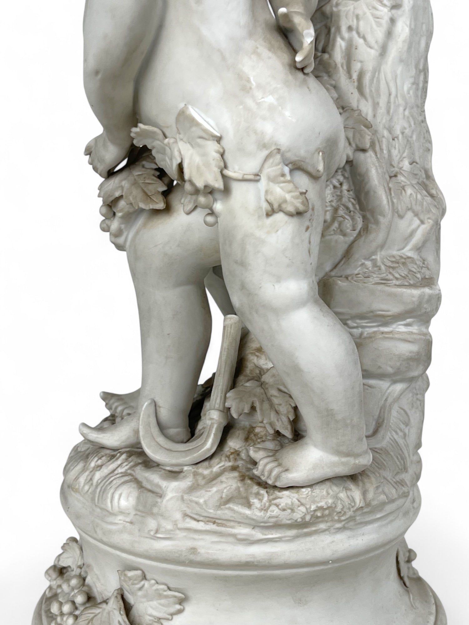 A 19th Century French Biscuit Sculpture of Cupids