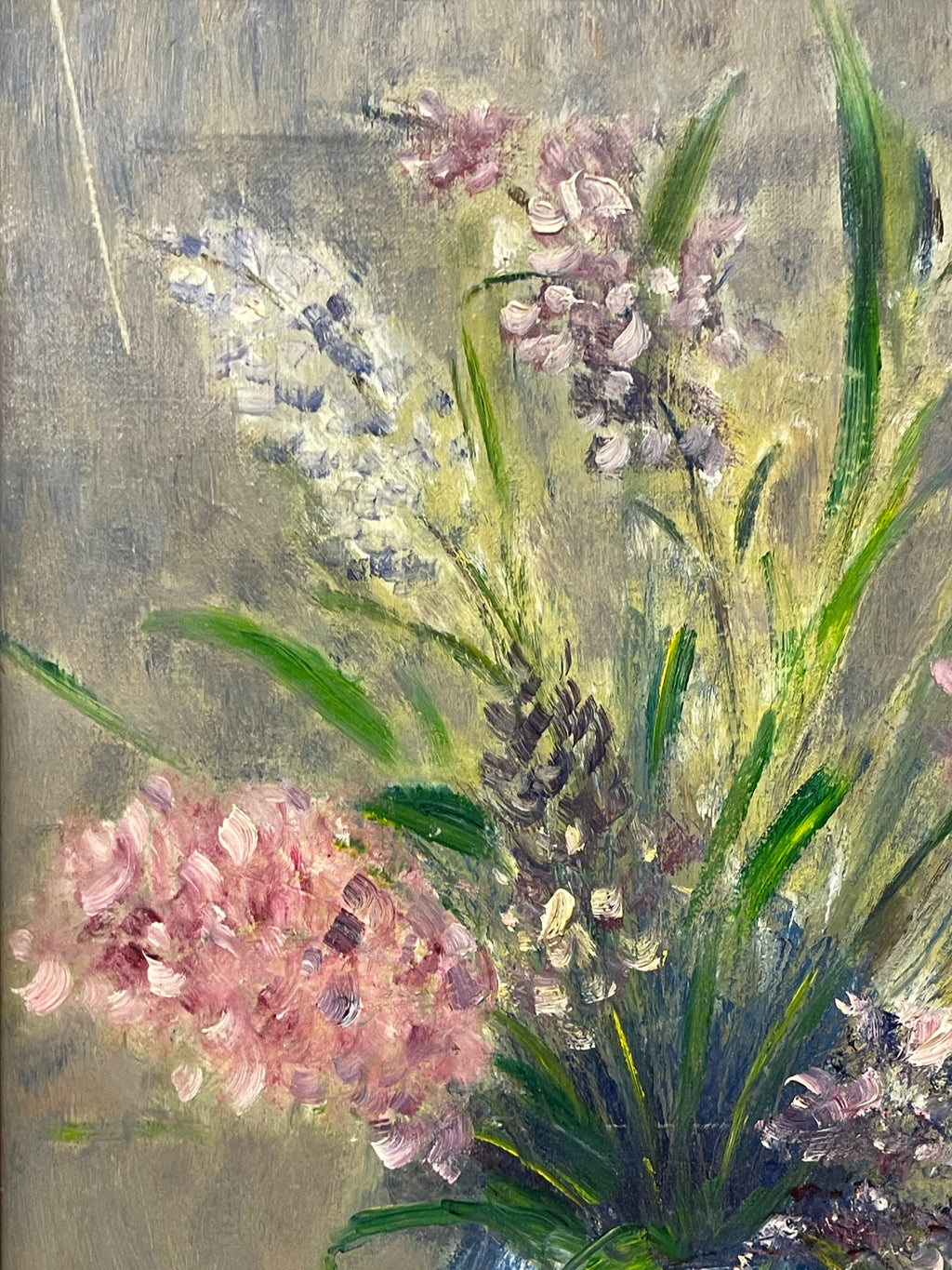 An Oil on Canvas Painting of a Bouquet (By George Musto, 20th Century)
