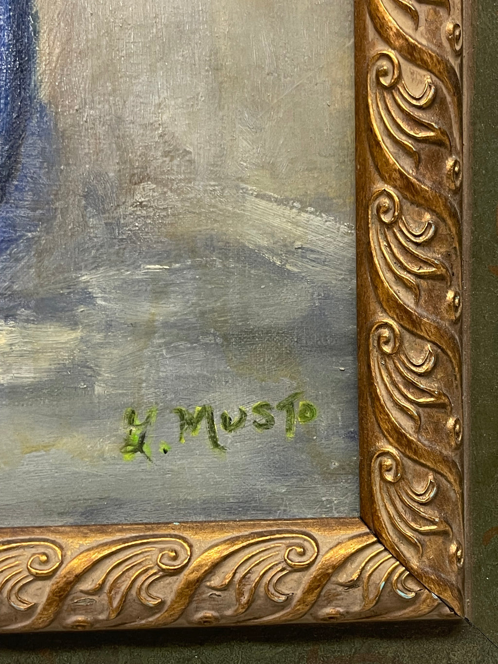 An Oil on Canvas Painting of a Bouquet (By George Musto, 20th Century)