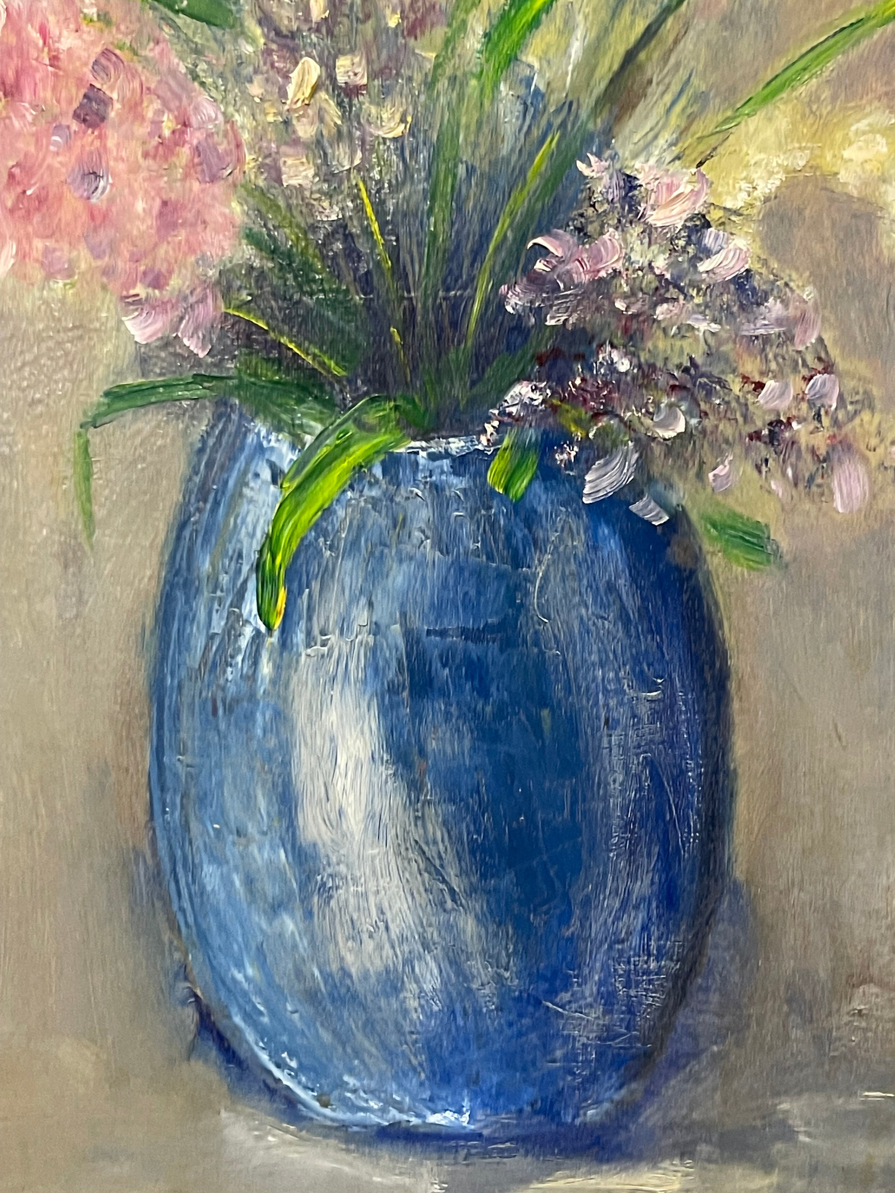 An Oil on Canvas Painting of a Bouquet (By George Musto, 20th Century)
