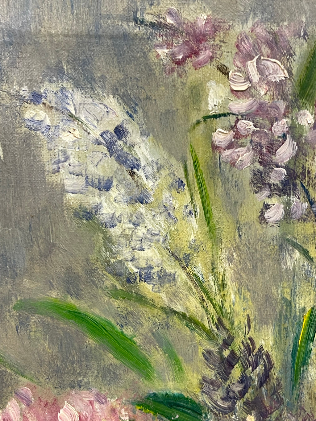 An Oil on Canvas Painting of a Bouquet (By George Musto, 20th Century)