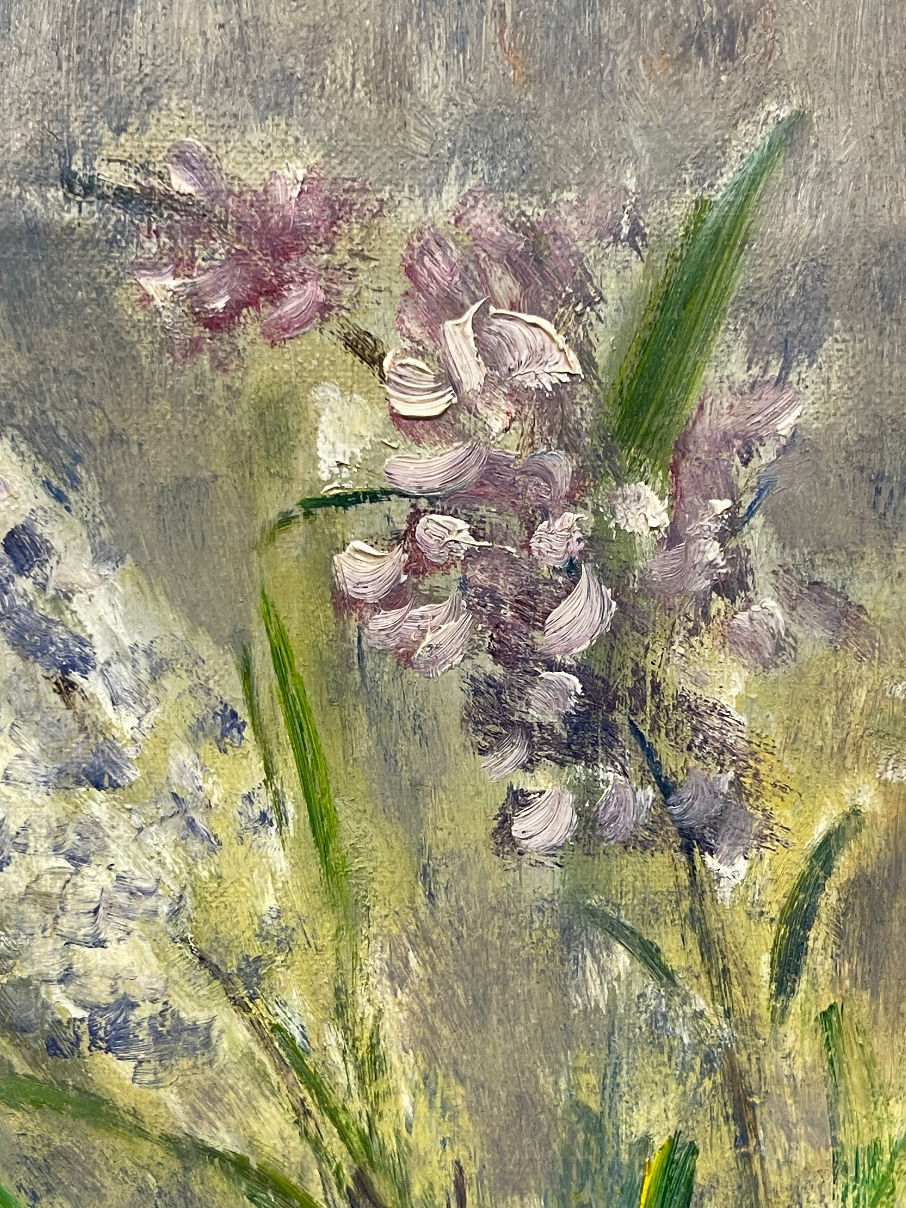 An Oil on Canvas Painting of a Bouquet (By George Musto, 20th Century)