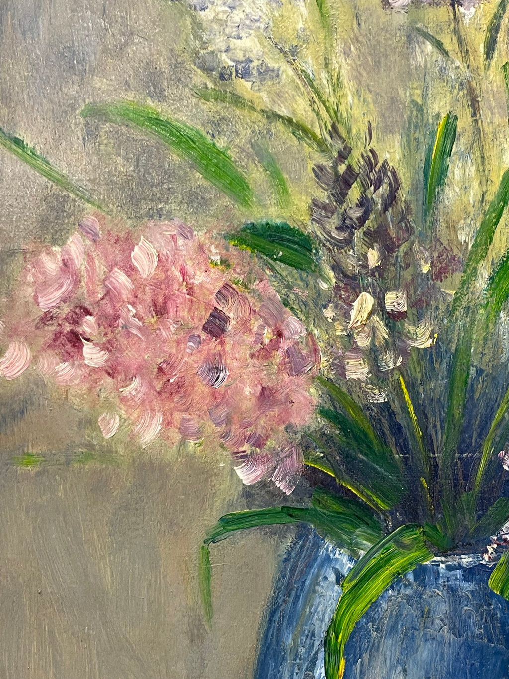 An Oil on Canvas Painting of a Bouquet (By George Musto, 20th Century)
