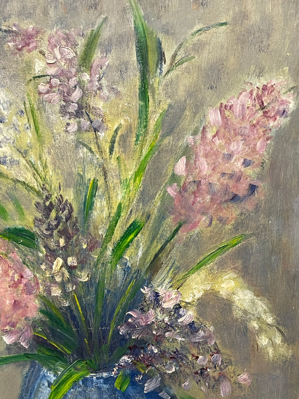 An Oil on Canvas Painting of a Bouquet (By George Musto, 20th Century)
