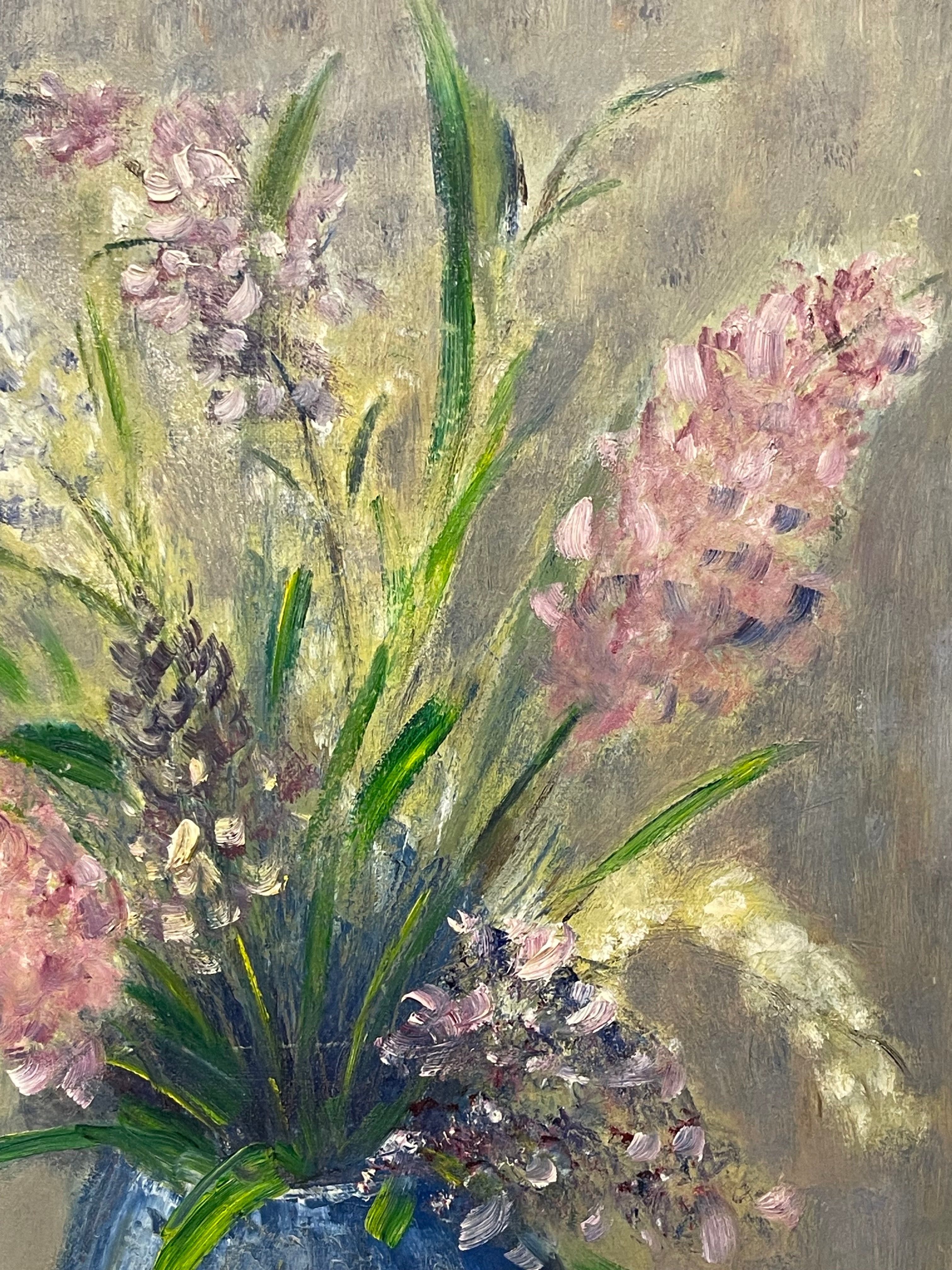 An Oil on Canvas Painting of a Bouquet (By George Musto, 20th Century)