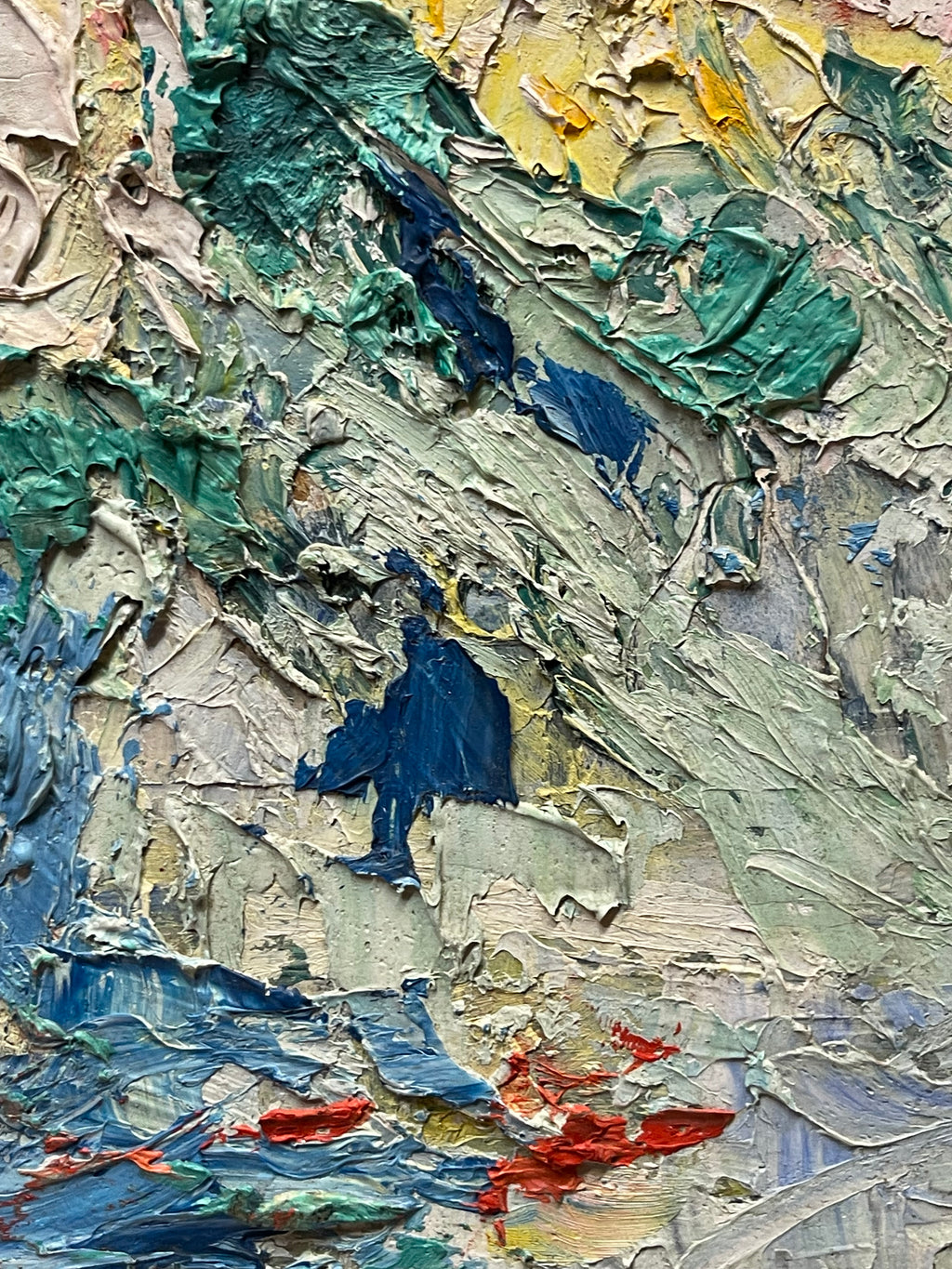 An Impressionist Oil on Board Bouquet Painting By Dimitri Romanovsky