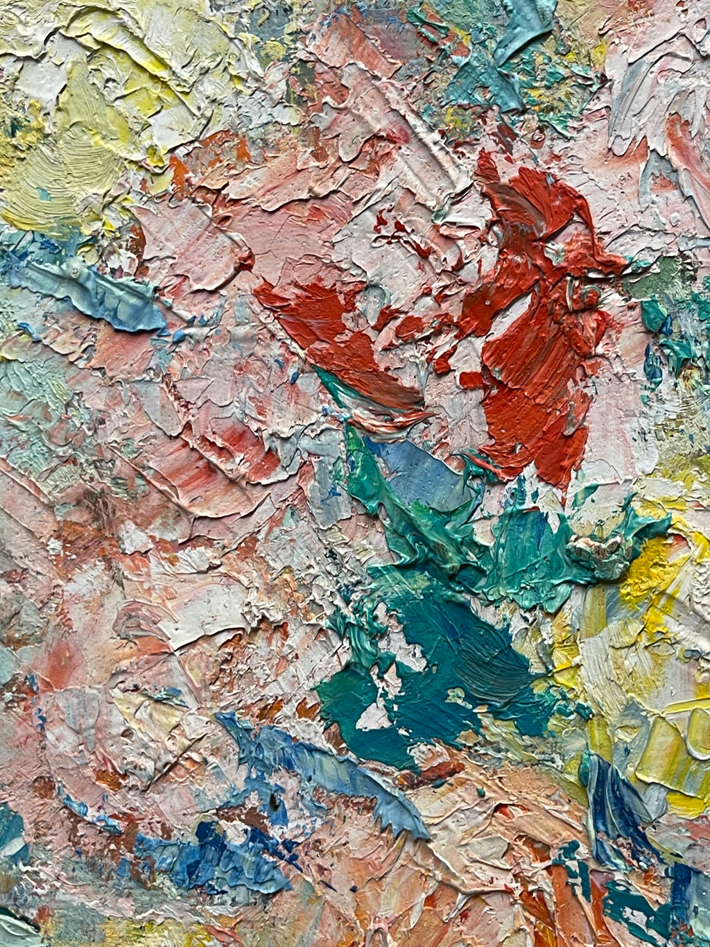 An Impressionist Oil on Board Bouquet Painting By Dimitri Romanovsky