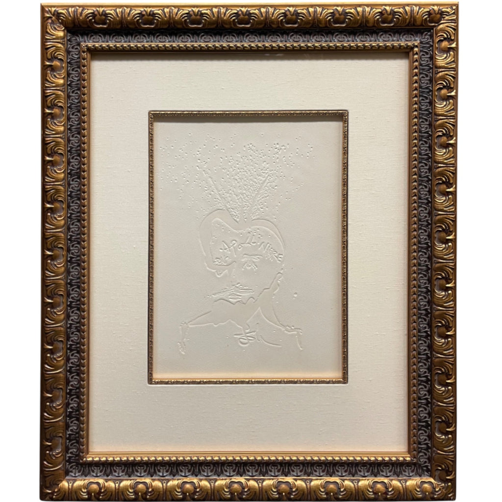 An Embossed Print By Salvador Dali: Frontispièce Apollinaire (Spain, 1904-1989)