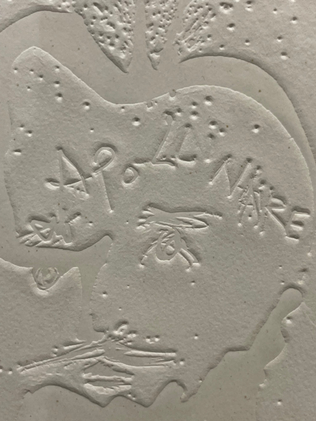An Embossed Print By Salvador Dali: Frontispièce Apollinaire (Spain, 1904-1989)