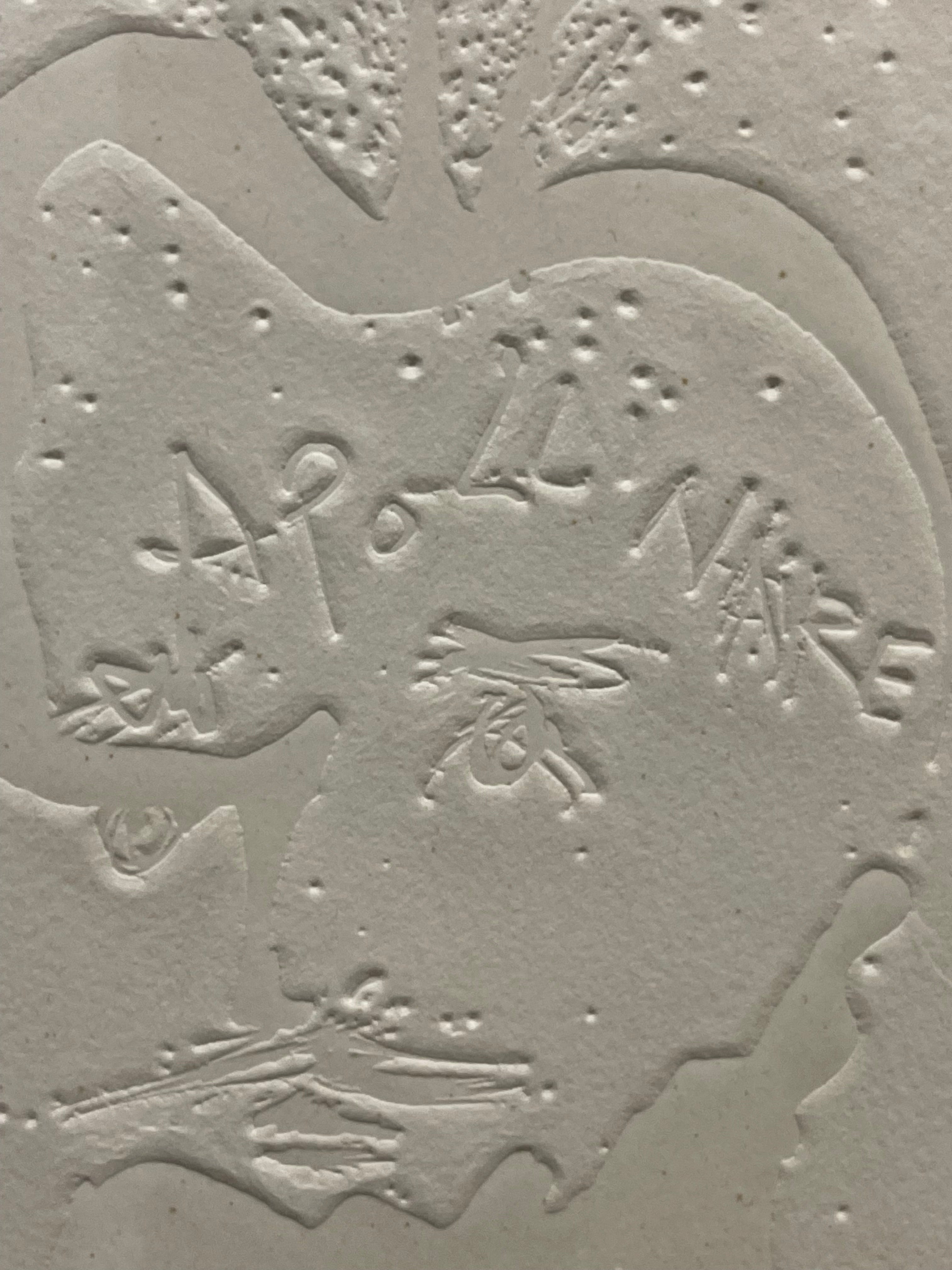 An Embossed Print By Salvador Dali: Frontispièce Apollinaire (Spain, 1904-1989)