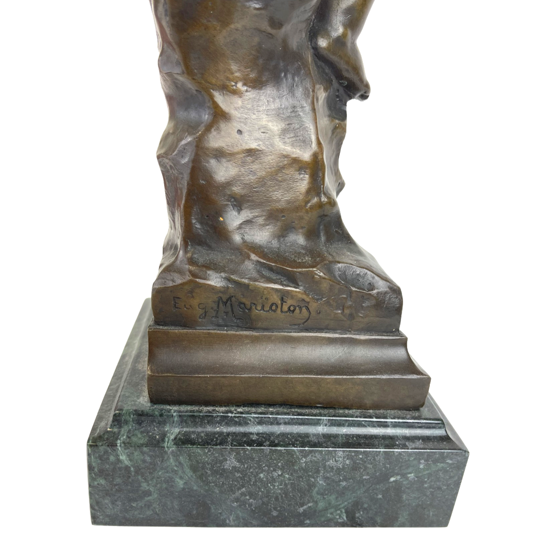 A Patinated Bronze Figure Of A Seated Cupid Circa 1900