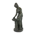 Italian Patinated Bronze Figure Of A Lady Circa 1900