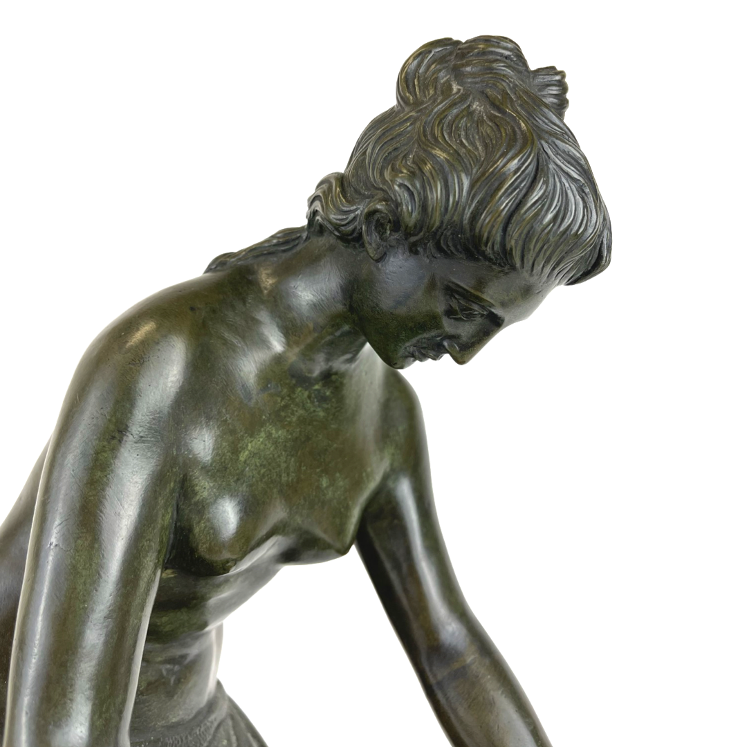 Italian Patinated Bronze Figure Of A Lady Circa 1900