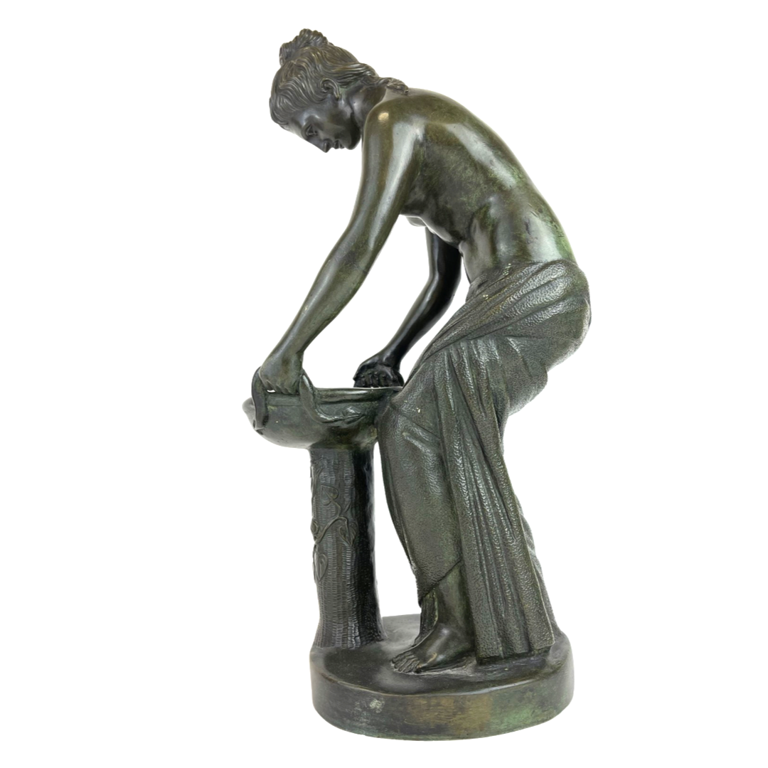 Italian Patinated Bronze Figure Of A Lady Circa 1900