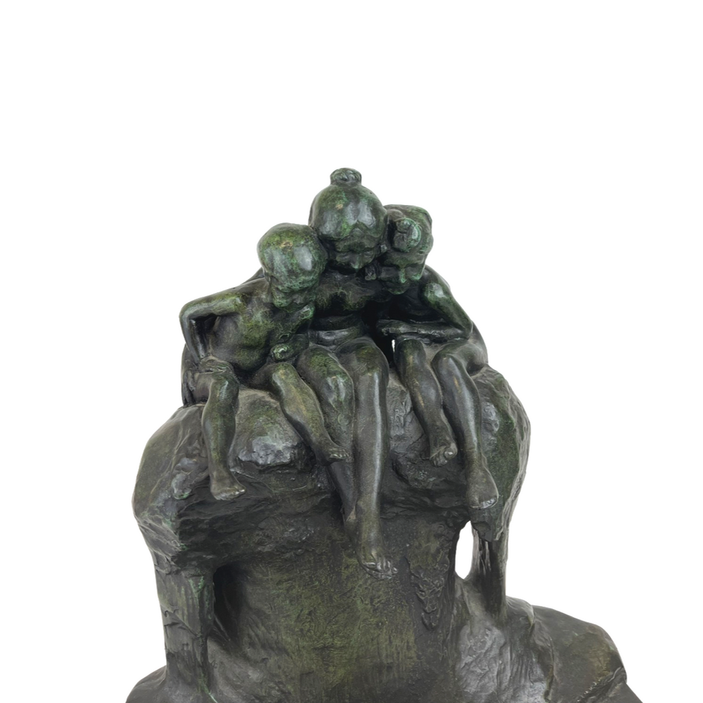 A PATINATED BRONZE GROUP FONTAINE JEUNESSE OU FONTAINE