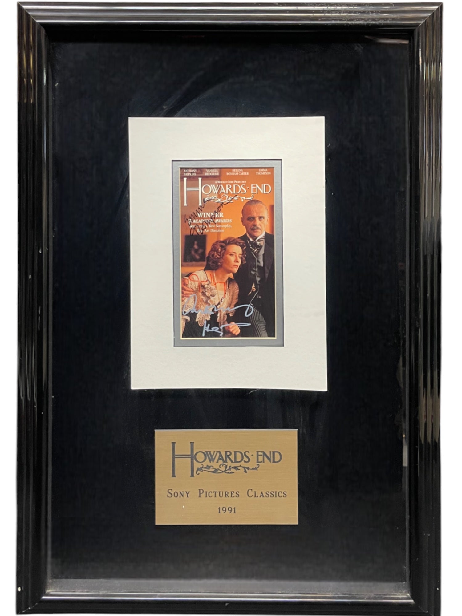 Howards End (1992) Signed Poster By Emma Thompson, Anthony Hopkins, & Ismail Merchant
