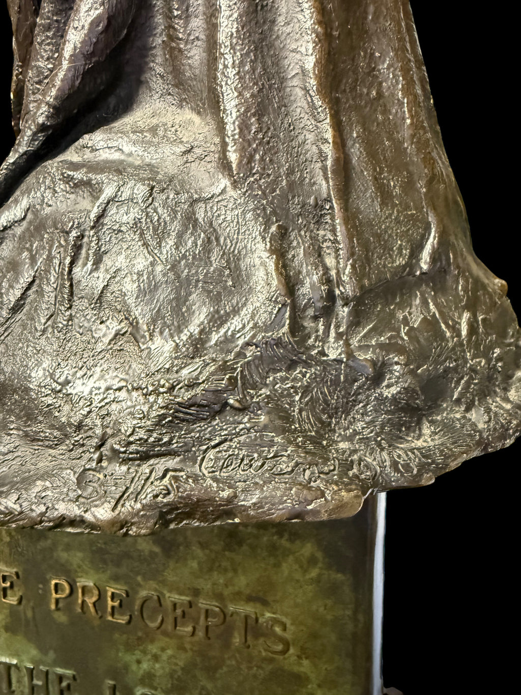 A Limited Edition Patinated Sculpture Of Moses