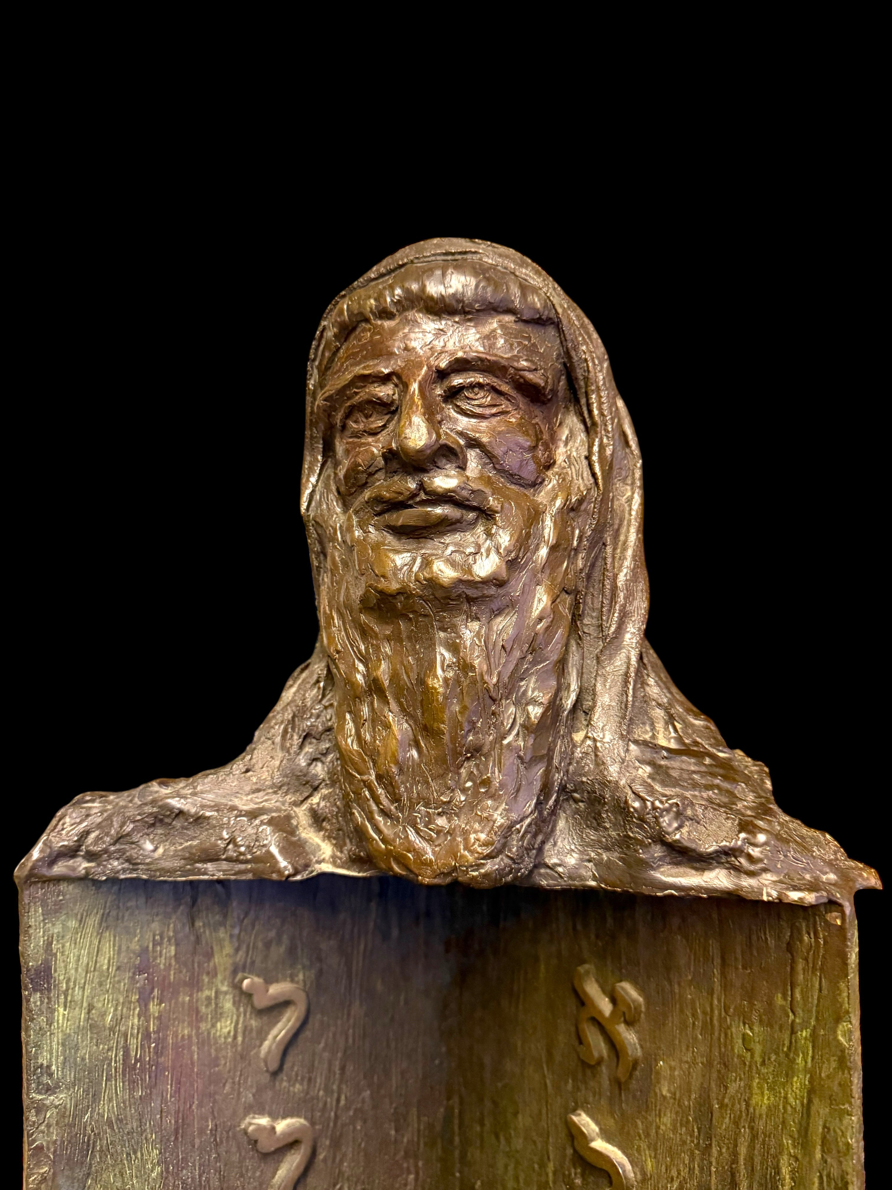 A Limited Edition Patinated Sculpture Of Moses