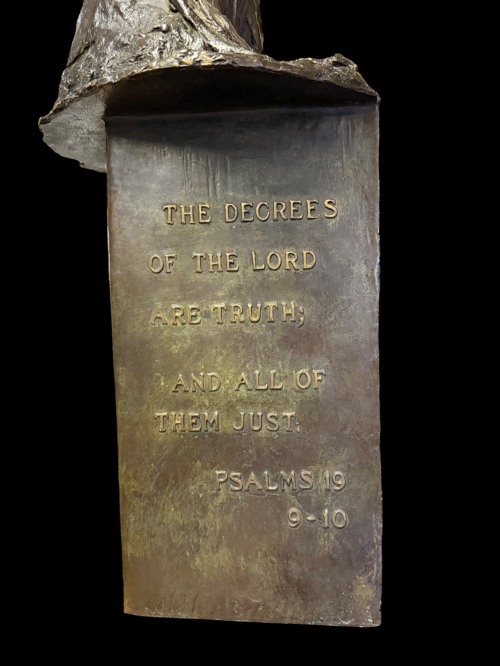 A Limited Edition Patinated Sculpture Of Moses
