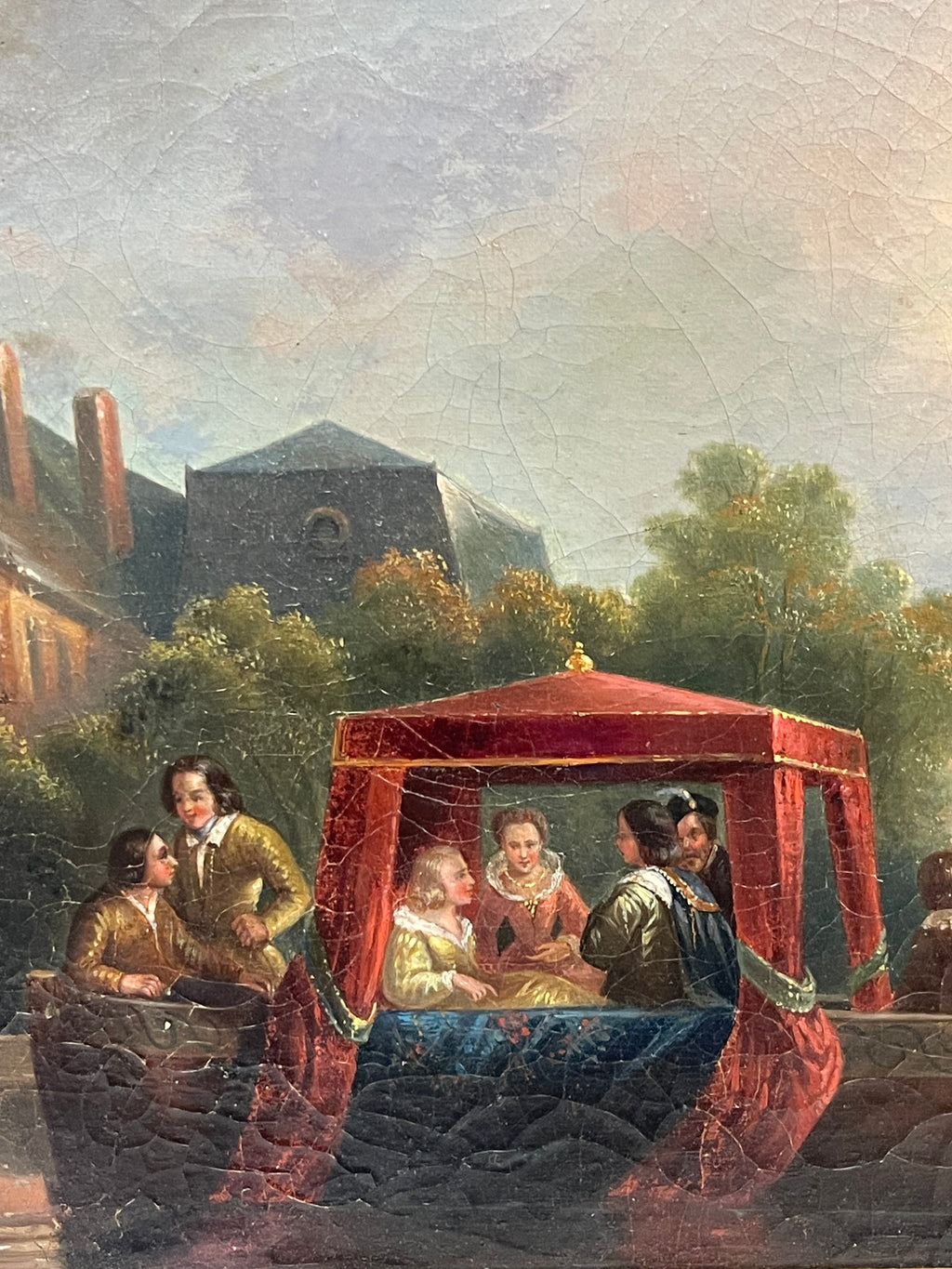 19th Century Oil On Canvas Painting