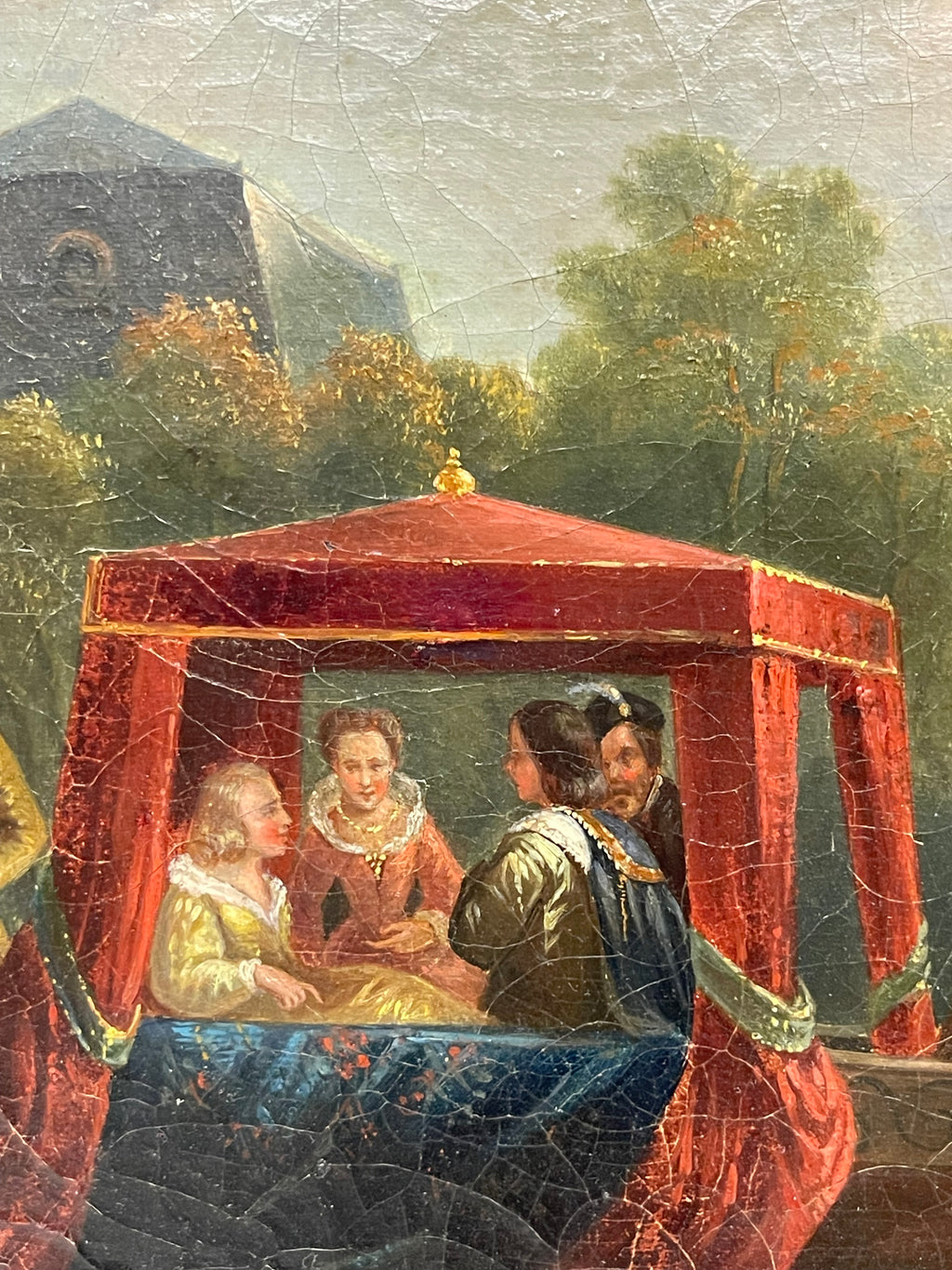 19th Century Oil On Canvas Painting