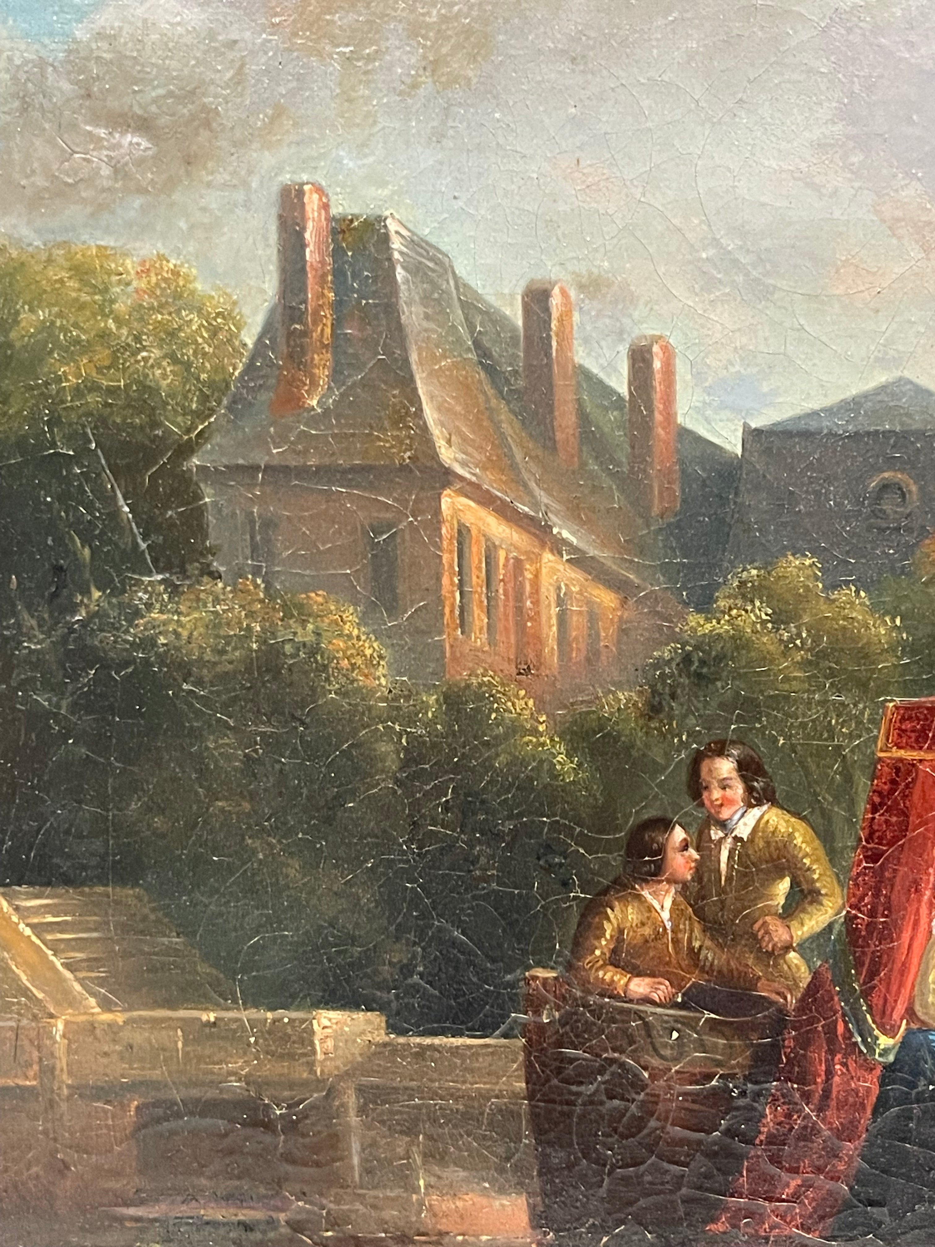 19th Century Oil On Canvas Painting