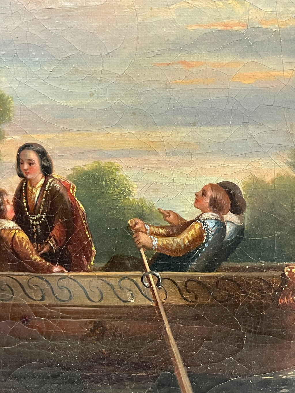 19th Century Oil On Canvas Painting