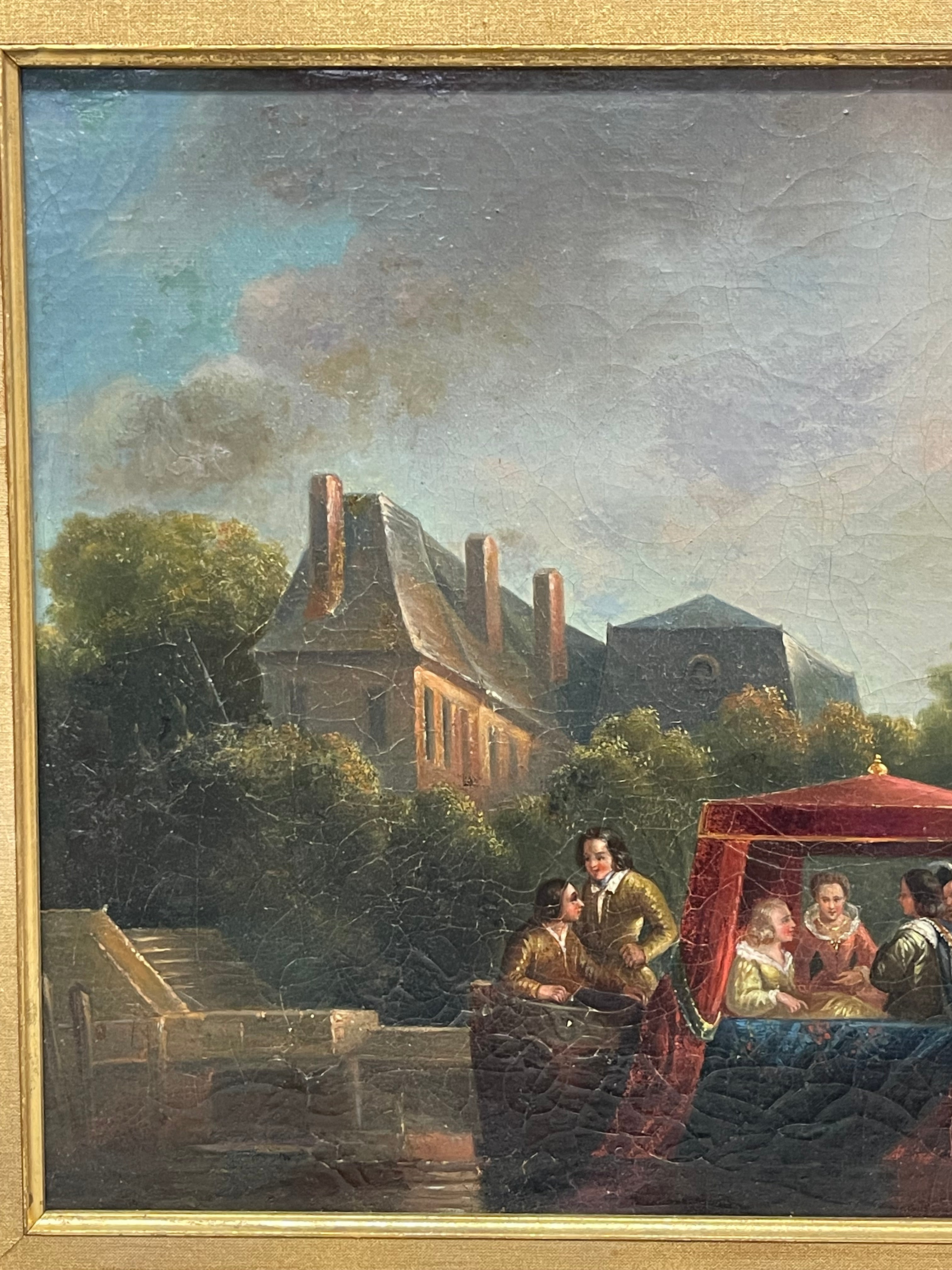 19th Century Oil On Canvas Painting