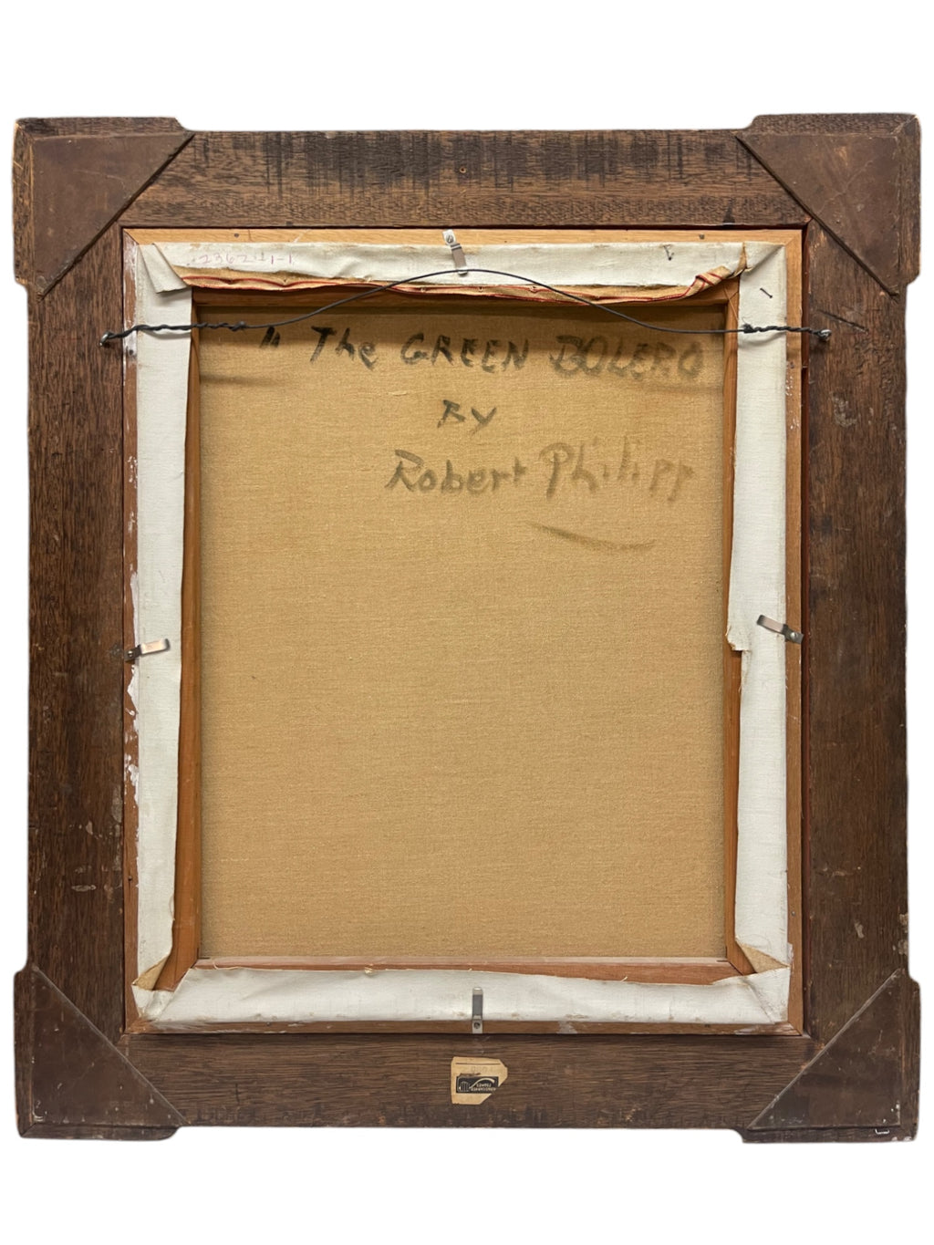 Oil On Canvas Painting The Green Bolero By Robert Philipp