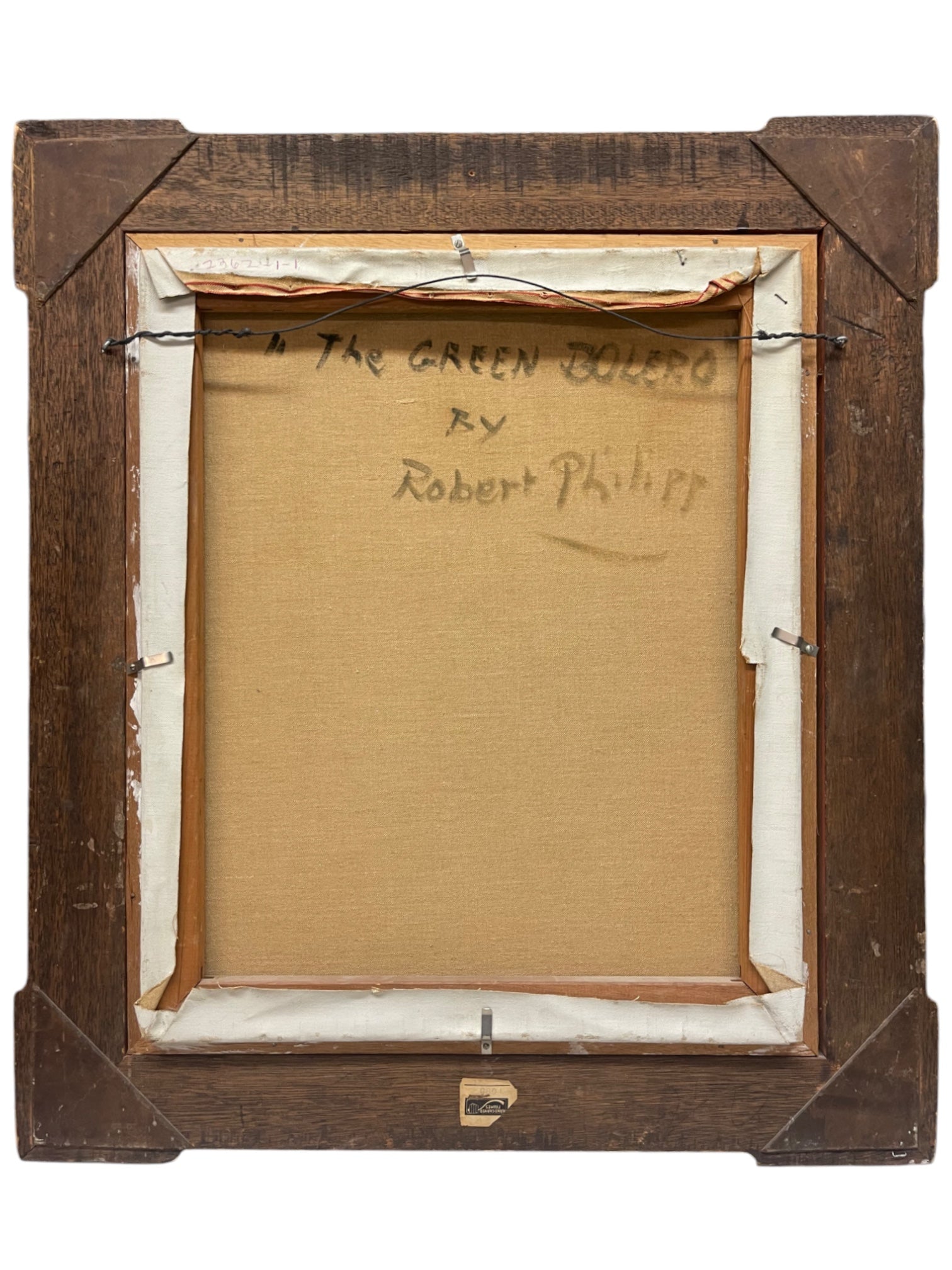 Oil On Canvas Painting The Green Bolero By Robert Philipp