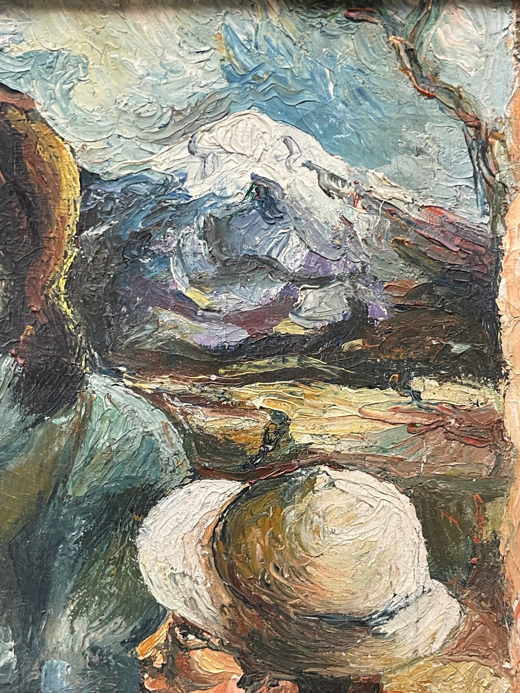 A 20th Century Mexican Oil on Canvas Painting of a Musical Scene, Signed By R. G