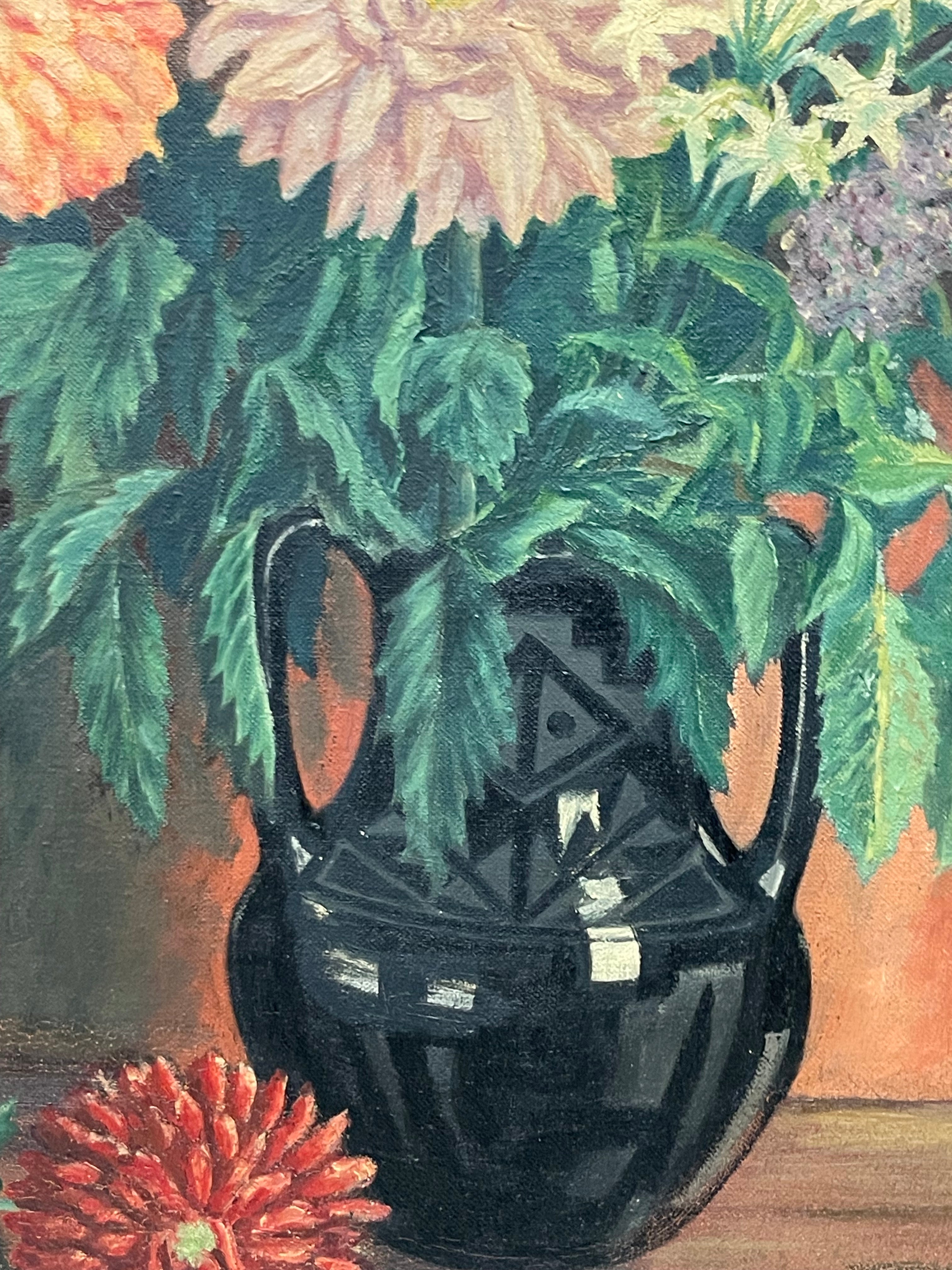 Oil on Canvas Painting Still Life Bouquet Painting