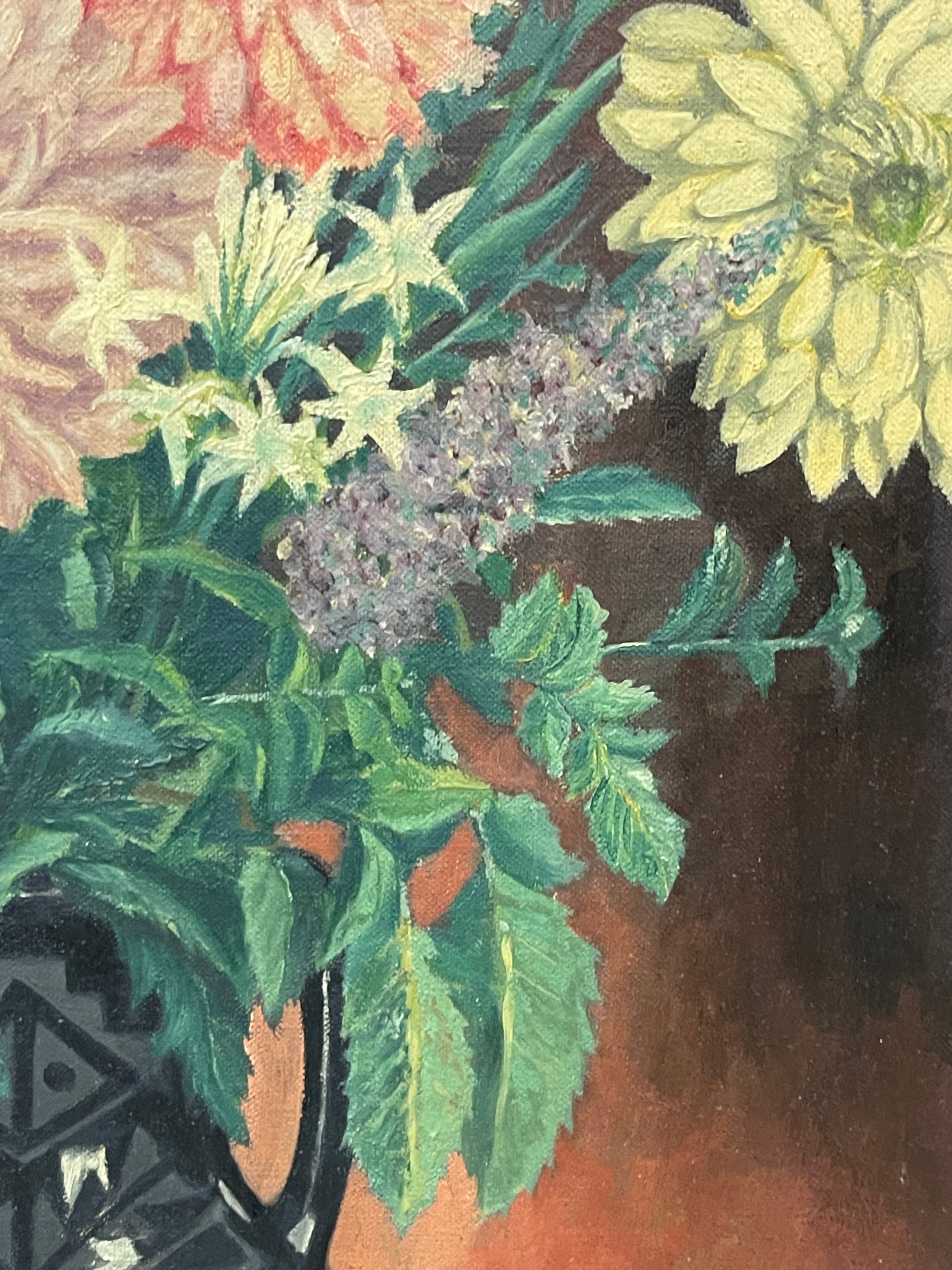 Oil on Canvas Painting Still Life Bouquet Painting
