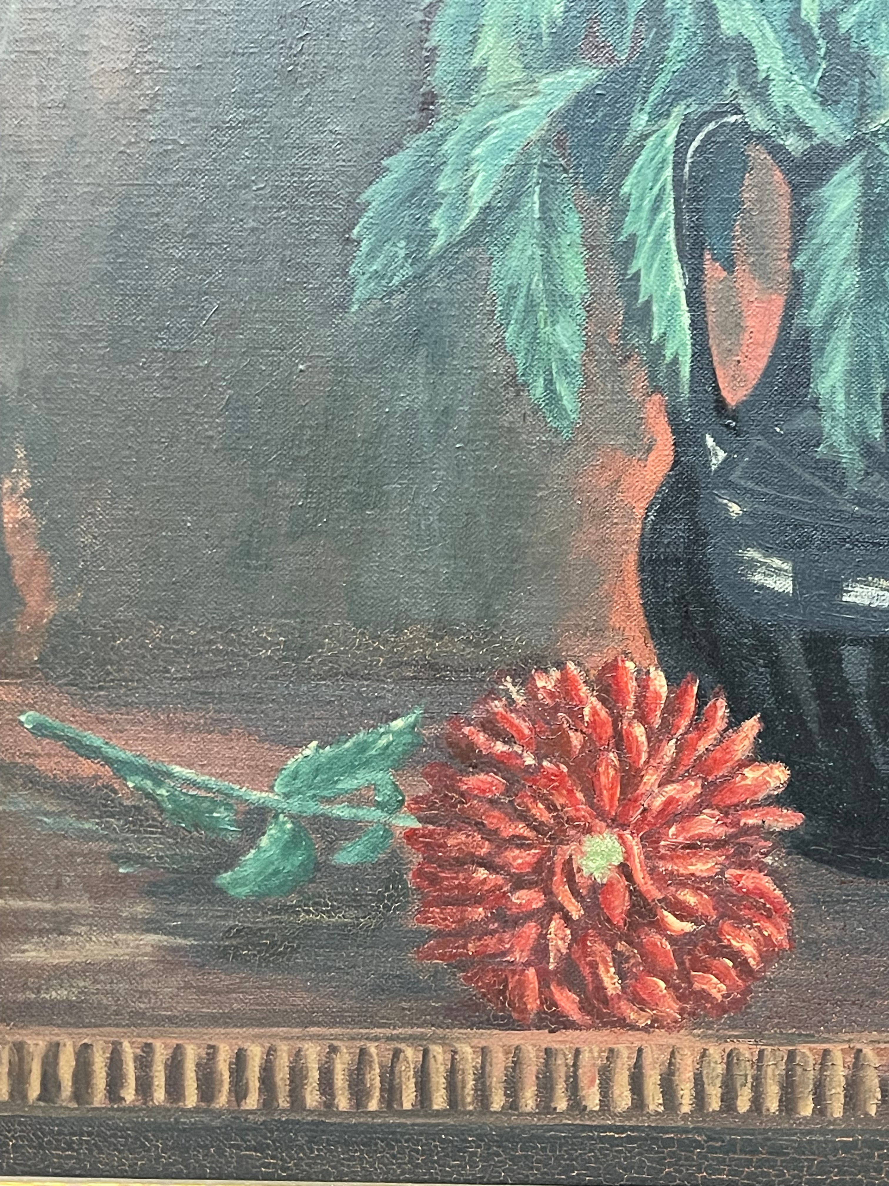 Oil on Canvas Painting Still Life Bouquet Painting