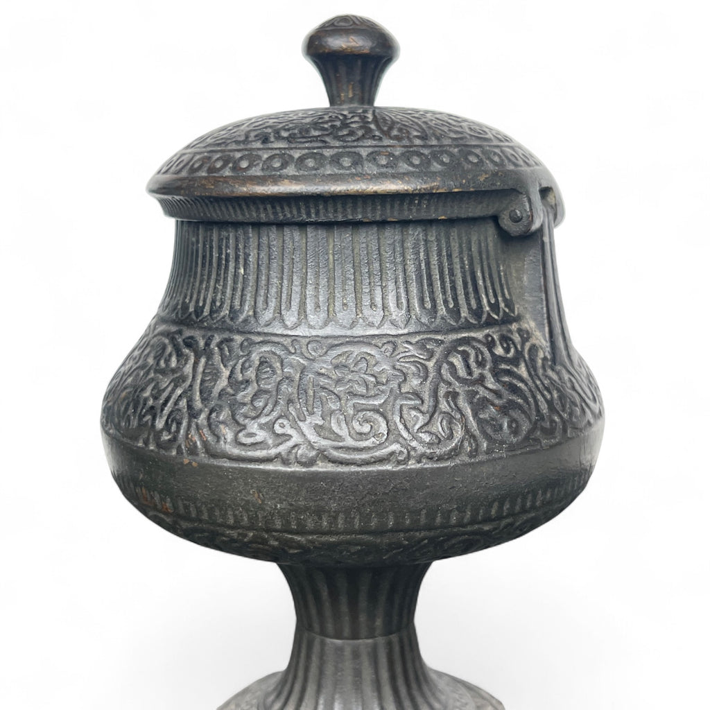 19th Century French F. Barbedienne Patinated Bronze Persian Pattern Inkwell