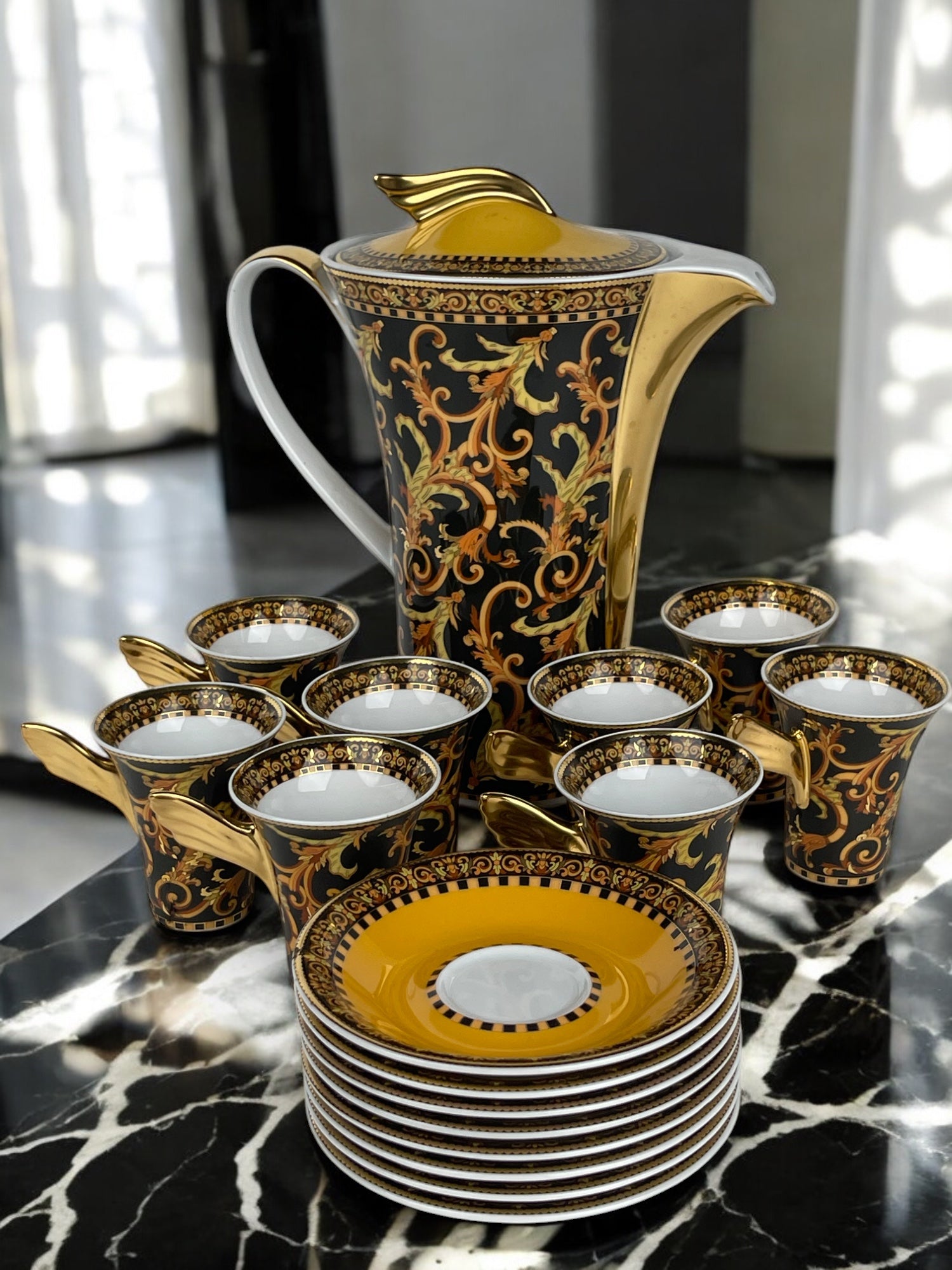 A Versace for Rosenthal Porcelain Coffee Set