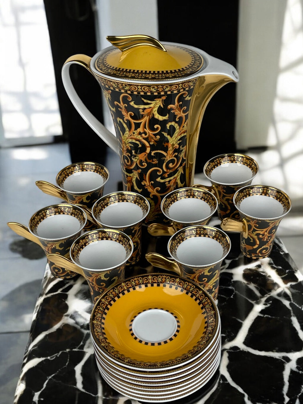 A Versace for Rosenthal Porcelain Coffee Set