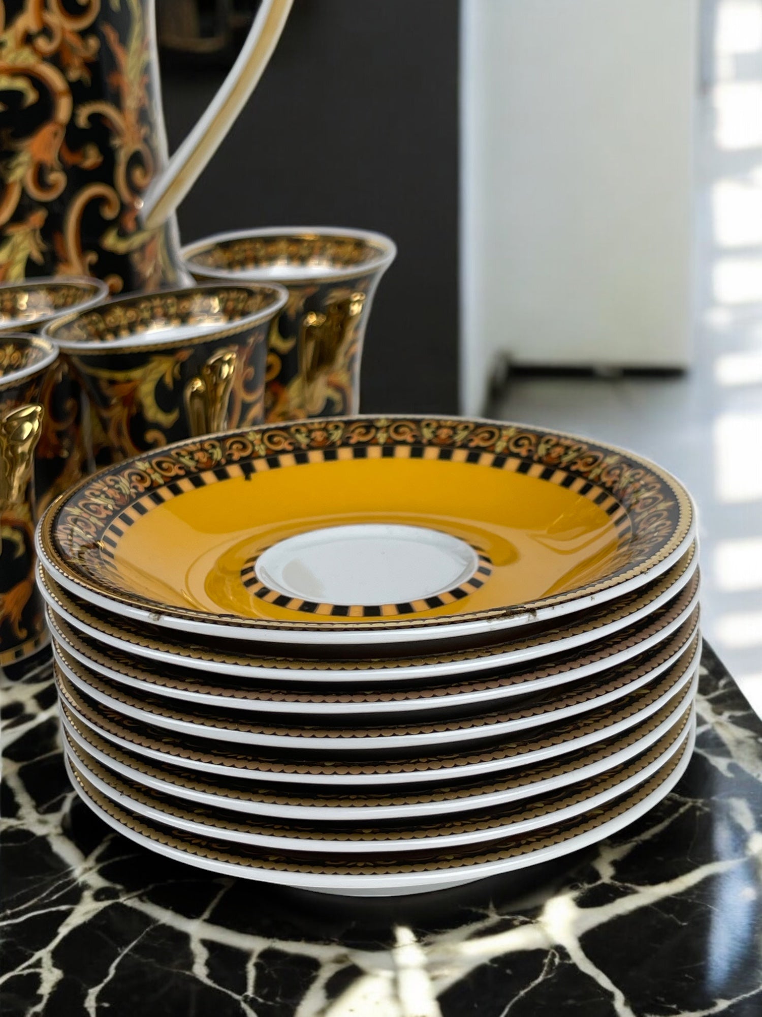 A Versace for Rosenthal Porcelain Coffee Set