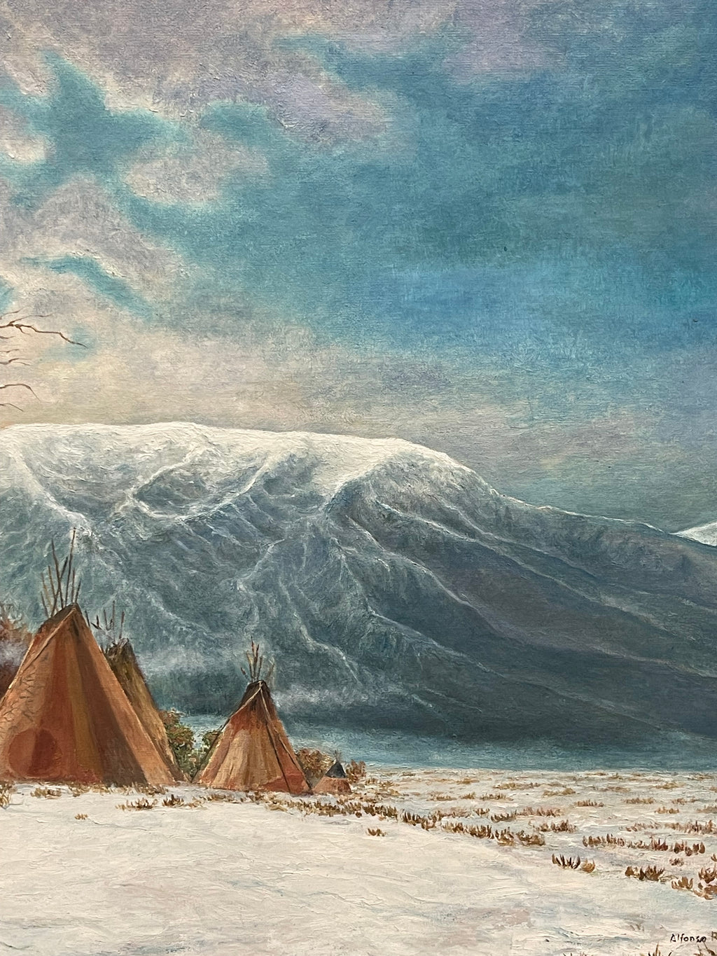 An Oil on Canvas Painting By Alfonso Roman