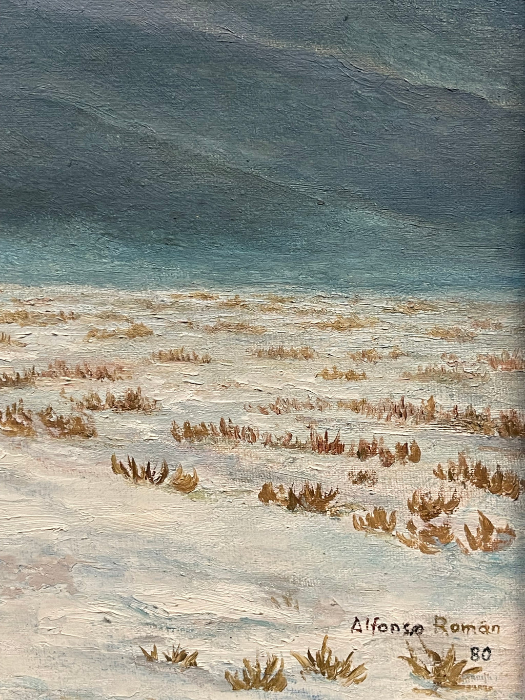 An Oil on Canvas Painting By Alfonso Roman