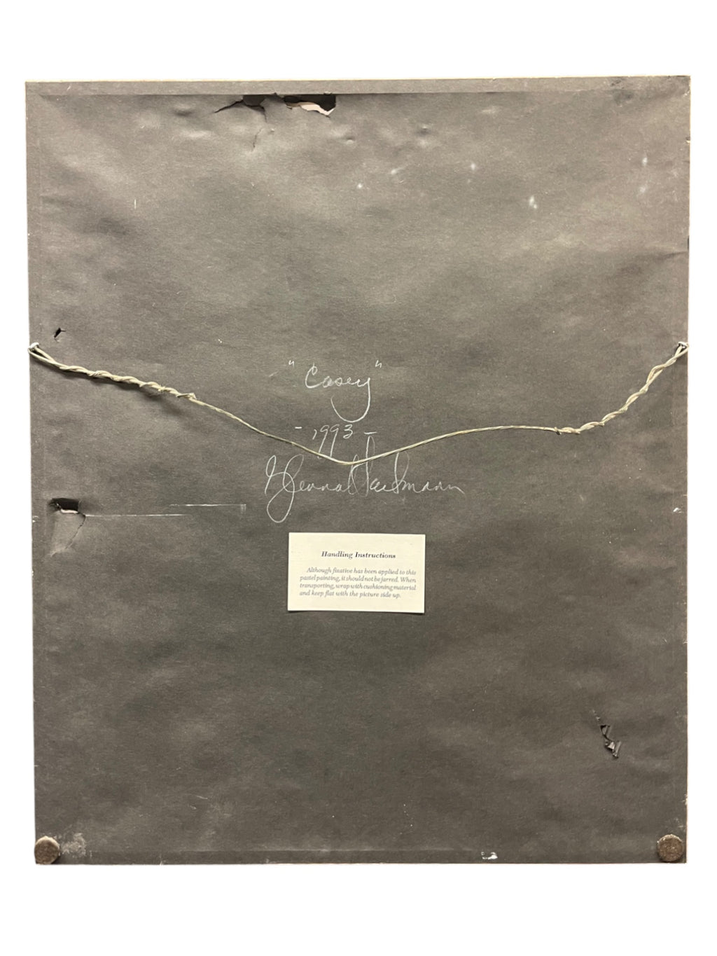 Pastel on Paper of a Husky