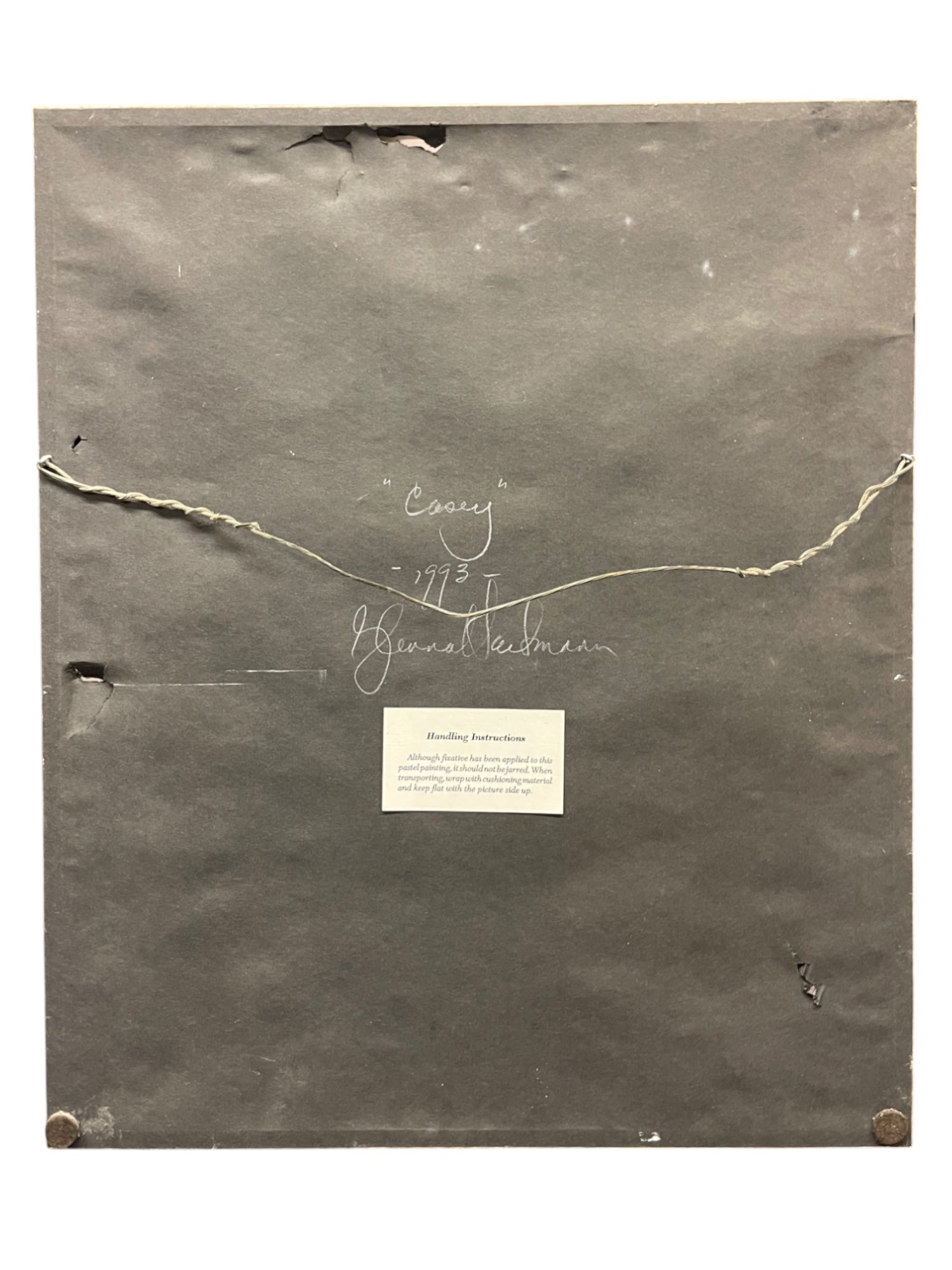 Pastel on Paper of a Husky