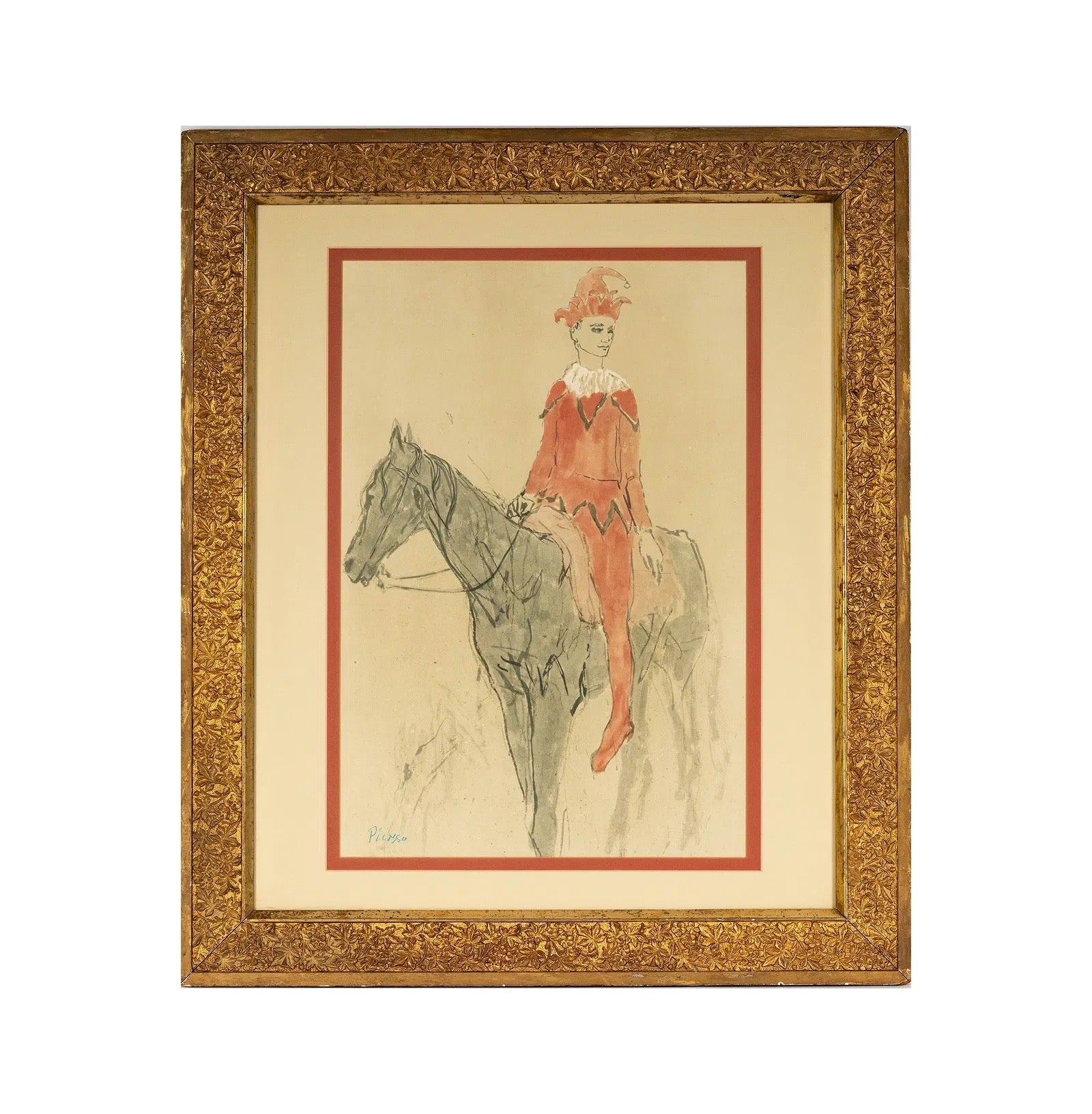 After Pablo Picasso (1881 - 1973): Harlequin on Horseback